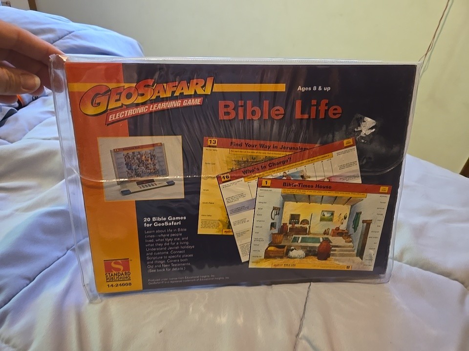 GeoSafari Electronic Learning Game Card Set Bible Life