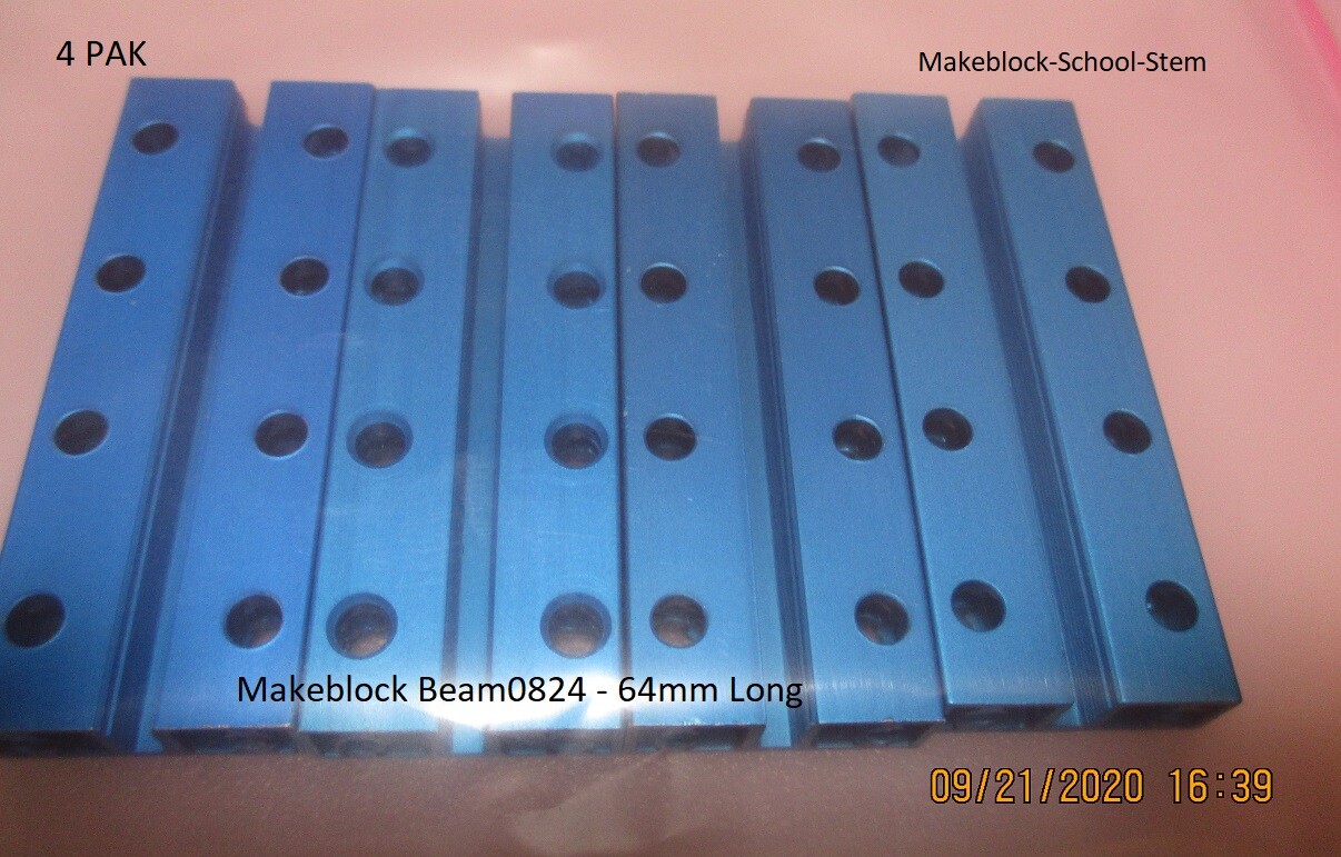 4 PAK * Makeblock Beam 0824-064 24mm x 64mm * 6061 aluminum