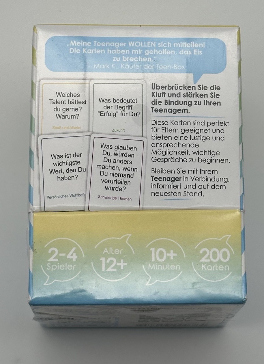 Talking Point Cards Teens German Language New Sealed