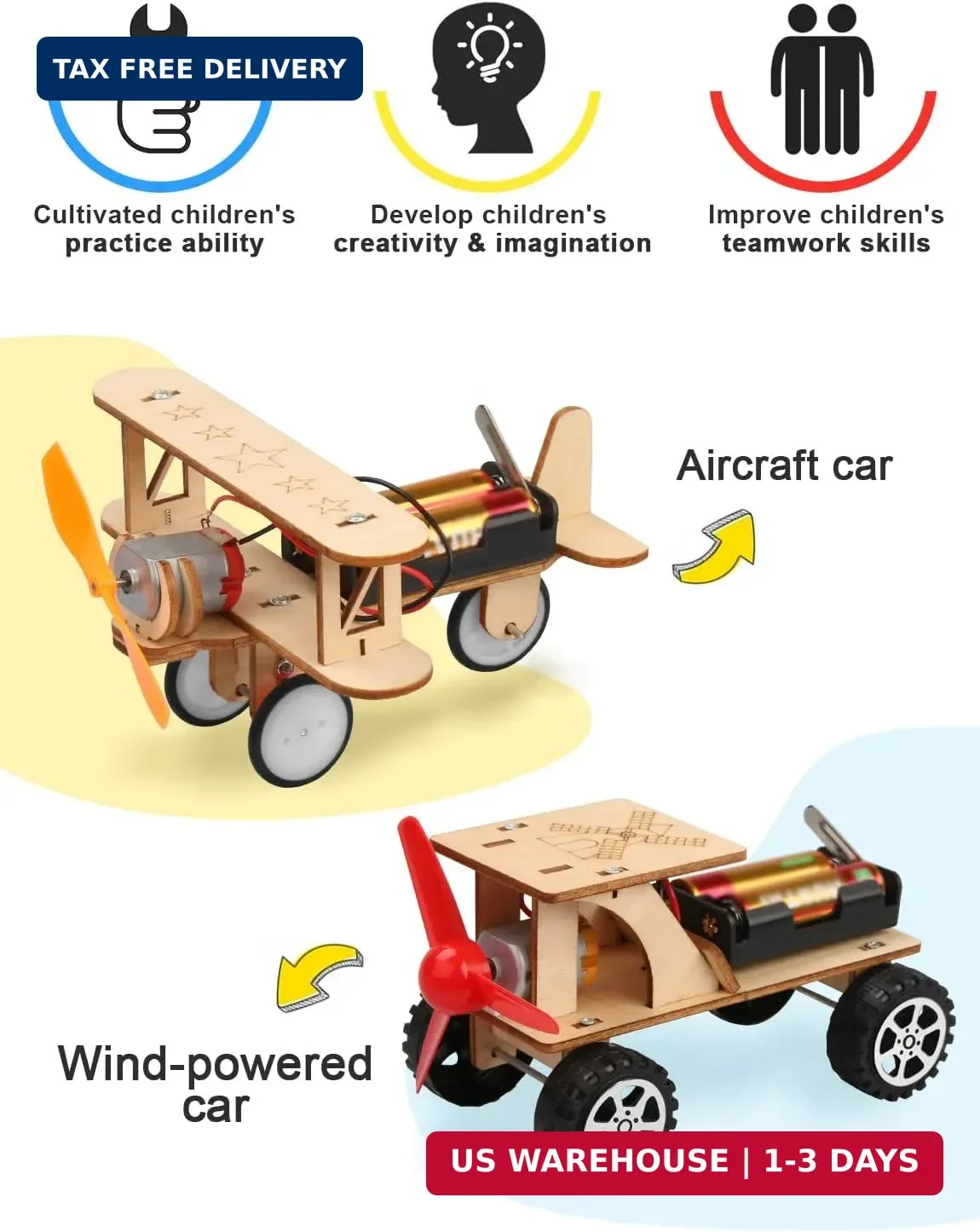 Poraxy 5 in 1 STEM Kits for Kids Age 8-10, Science Building Project Craft for 8-