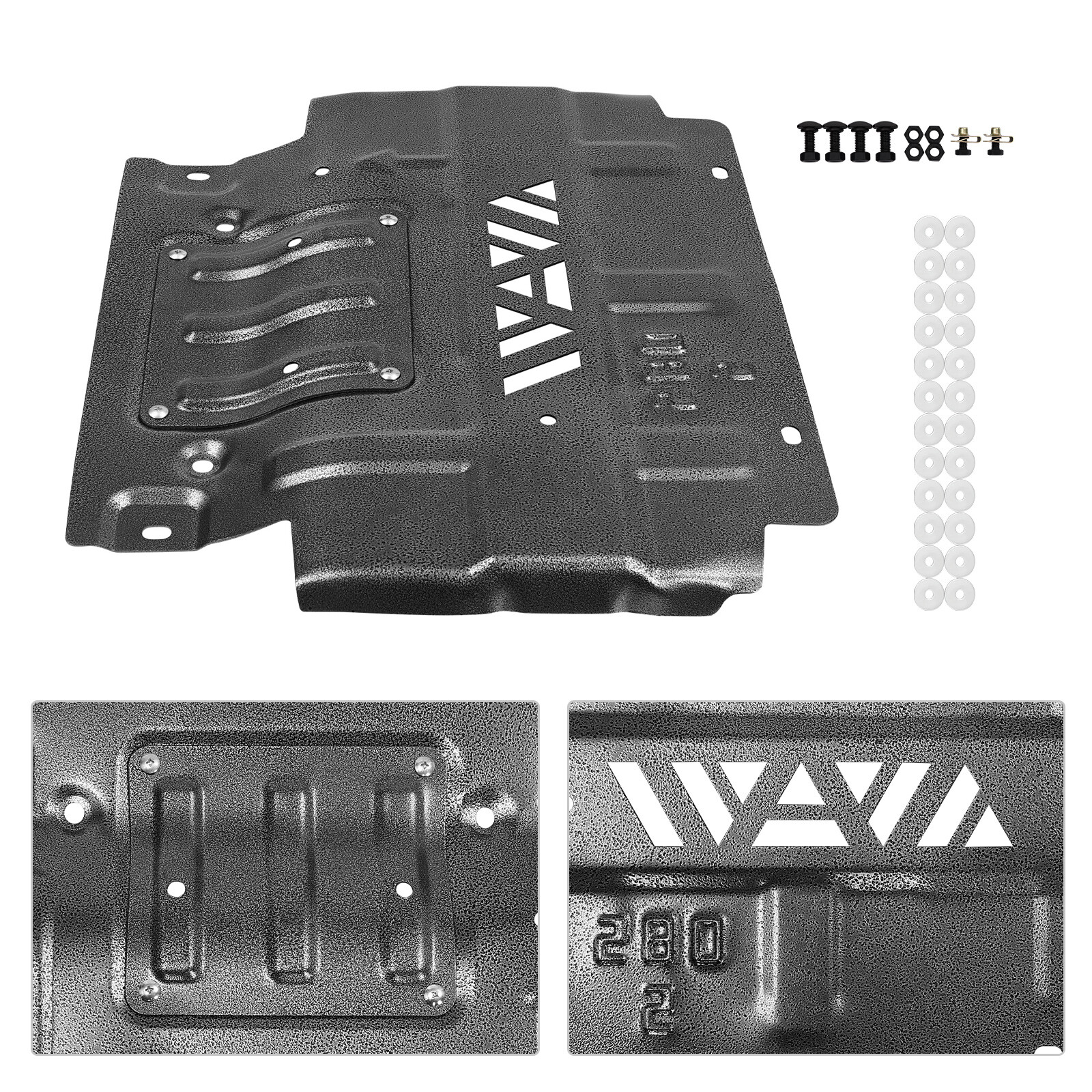Lower Front Splash Shield Protector Underbody for 2018-2022 Ford F-150 3D Alloy