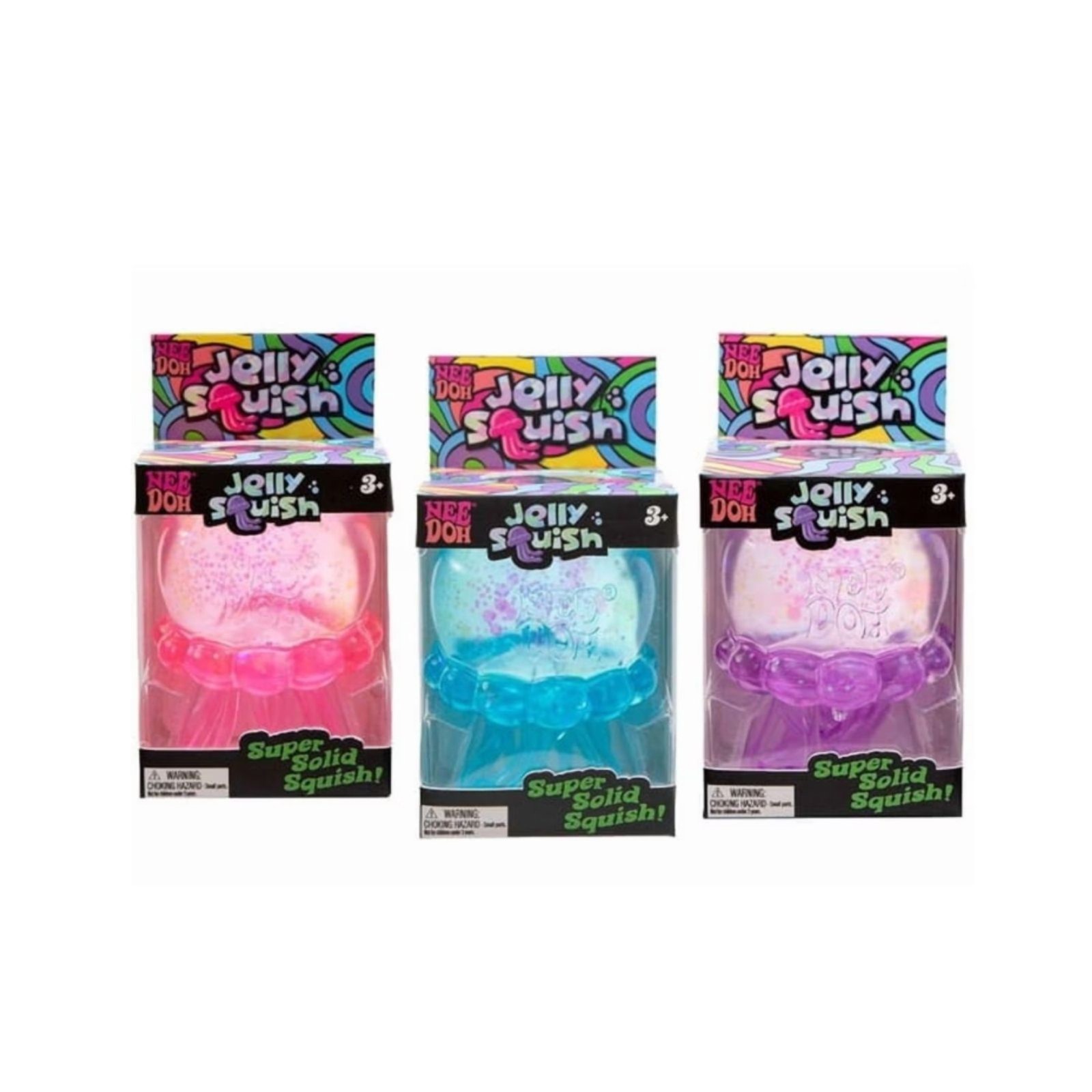 NeeDoh Jellyfish Jelly Squish Purple