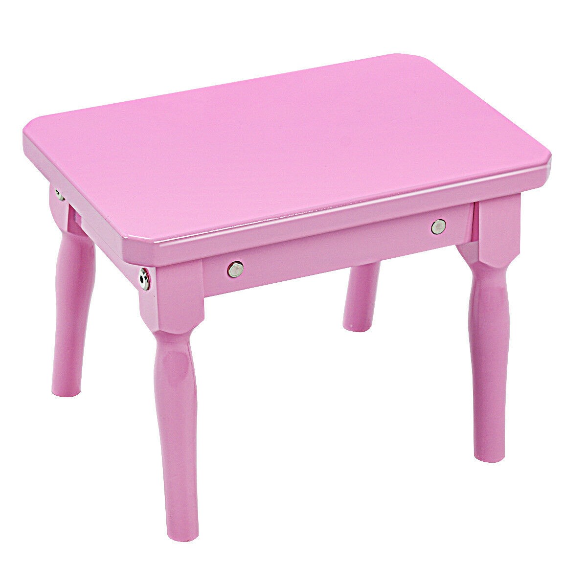 Children Keyboard 30-key Toy Beginner Baby Piano w/ Bench Wood Pink Perfect Gift