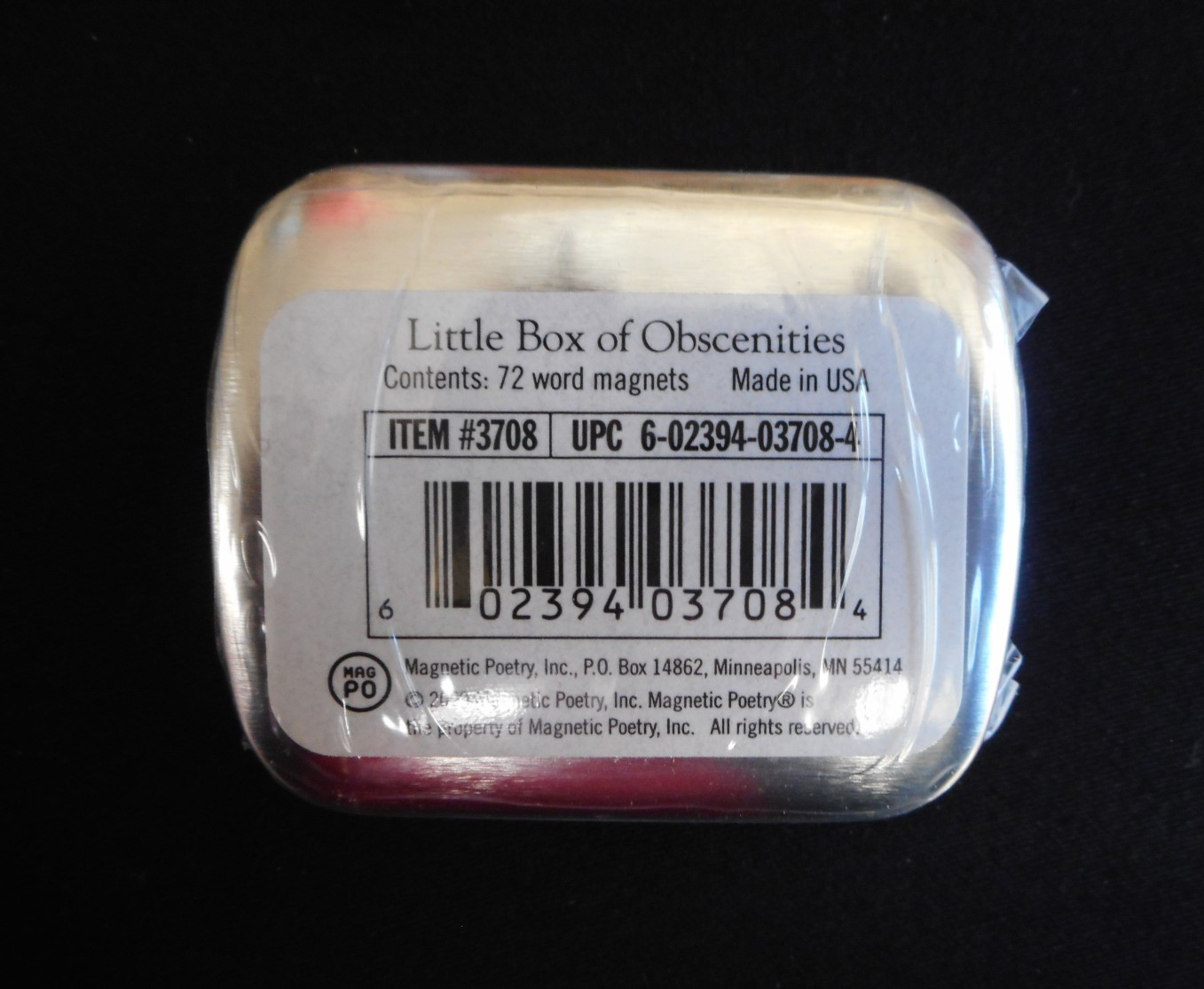 Magnetic Poetry Little Box of OBSCENITIES Word Magnets