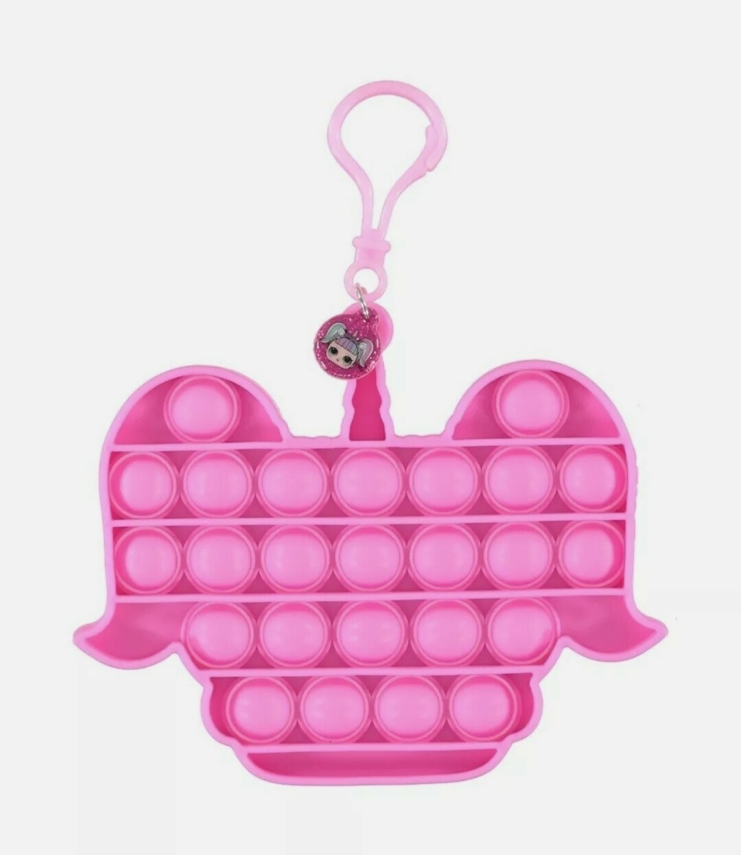 LOL Surprise Pink Popper Fidget Keychain Backpack Clip Sensory Toy NEW SEALED