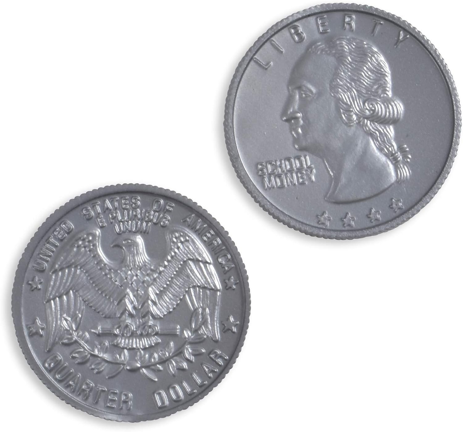 LEARNING ADVANTAGE Play Coin Set – 30 Pennies, 20 Nickels, 20 Dimes, 20 Quarters