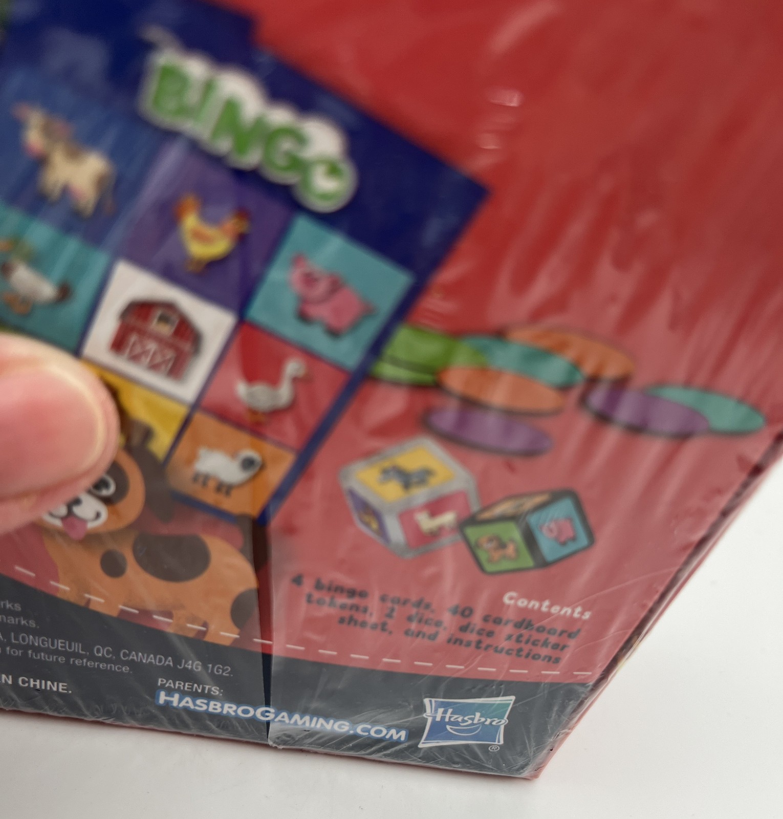 Hasbro Gaming Bingo Game Farm Animals 2020 Ready Set Discover! Brand New