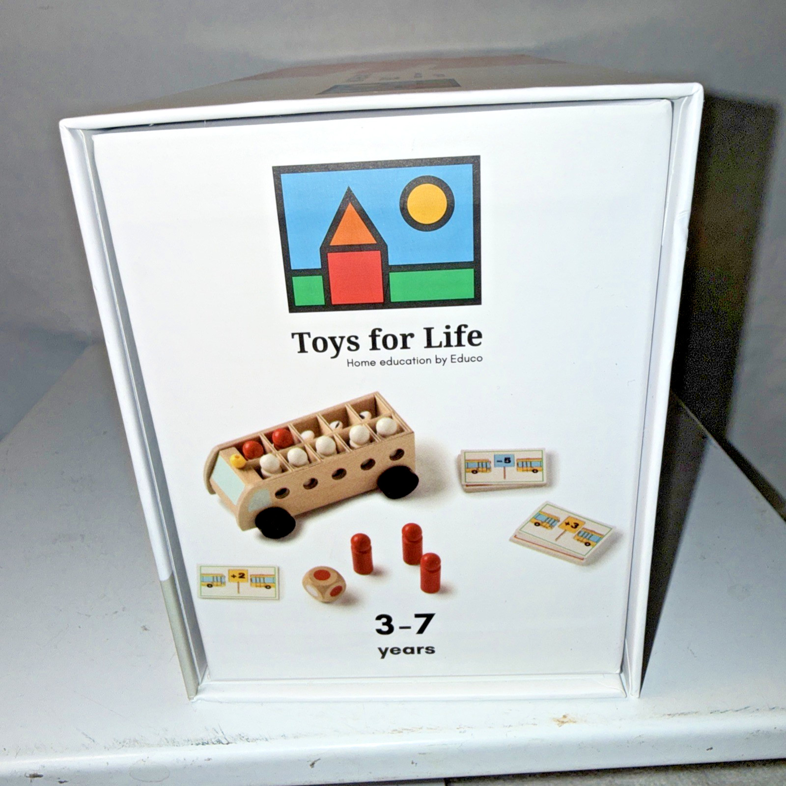 Toys for Life MATHEMATIC BUS I learn to count up to 10 wood Dutch modern design