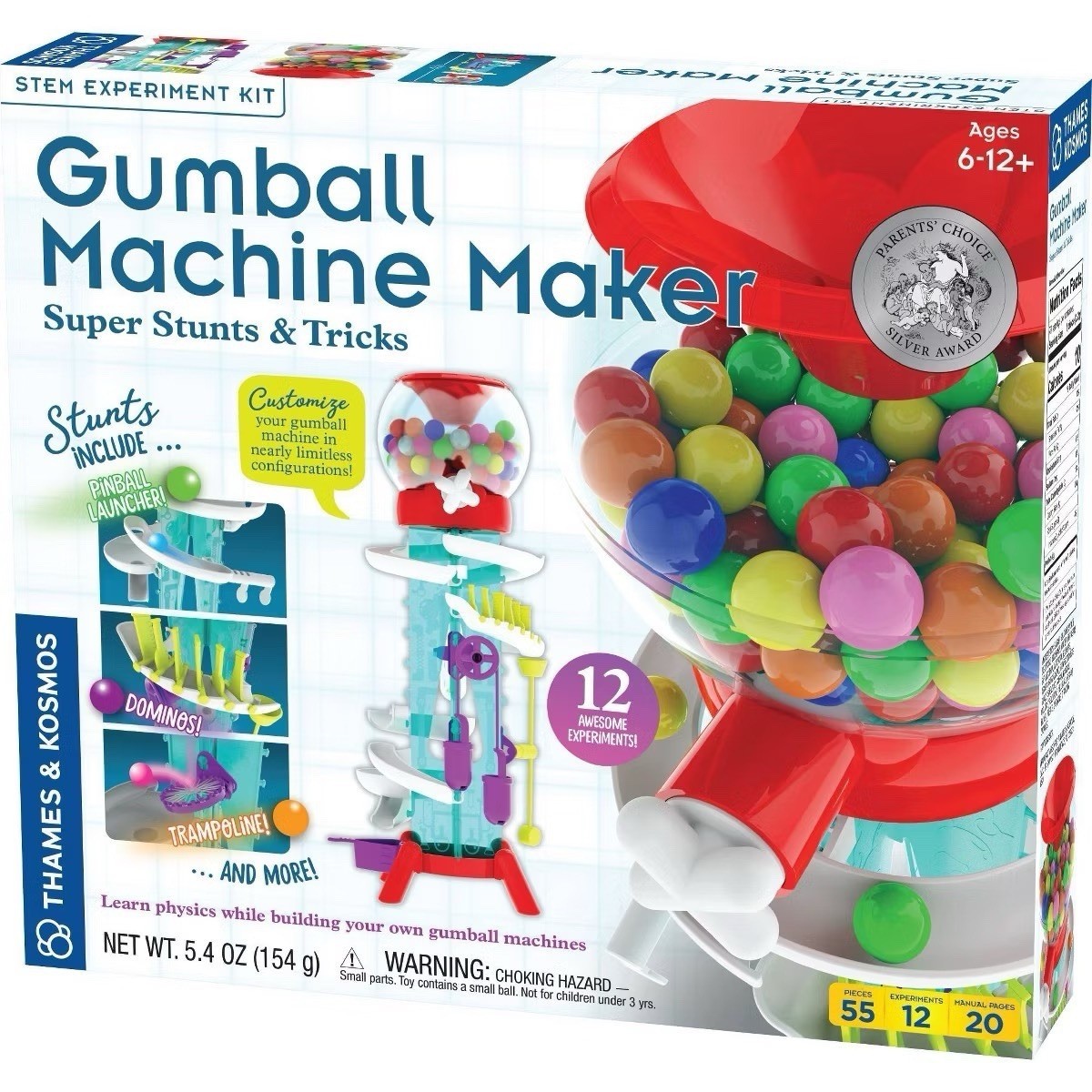 Thames & Kosmos Gumball Machine Maker STEM Experiment Kit Super Stunts & Kits