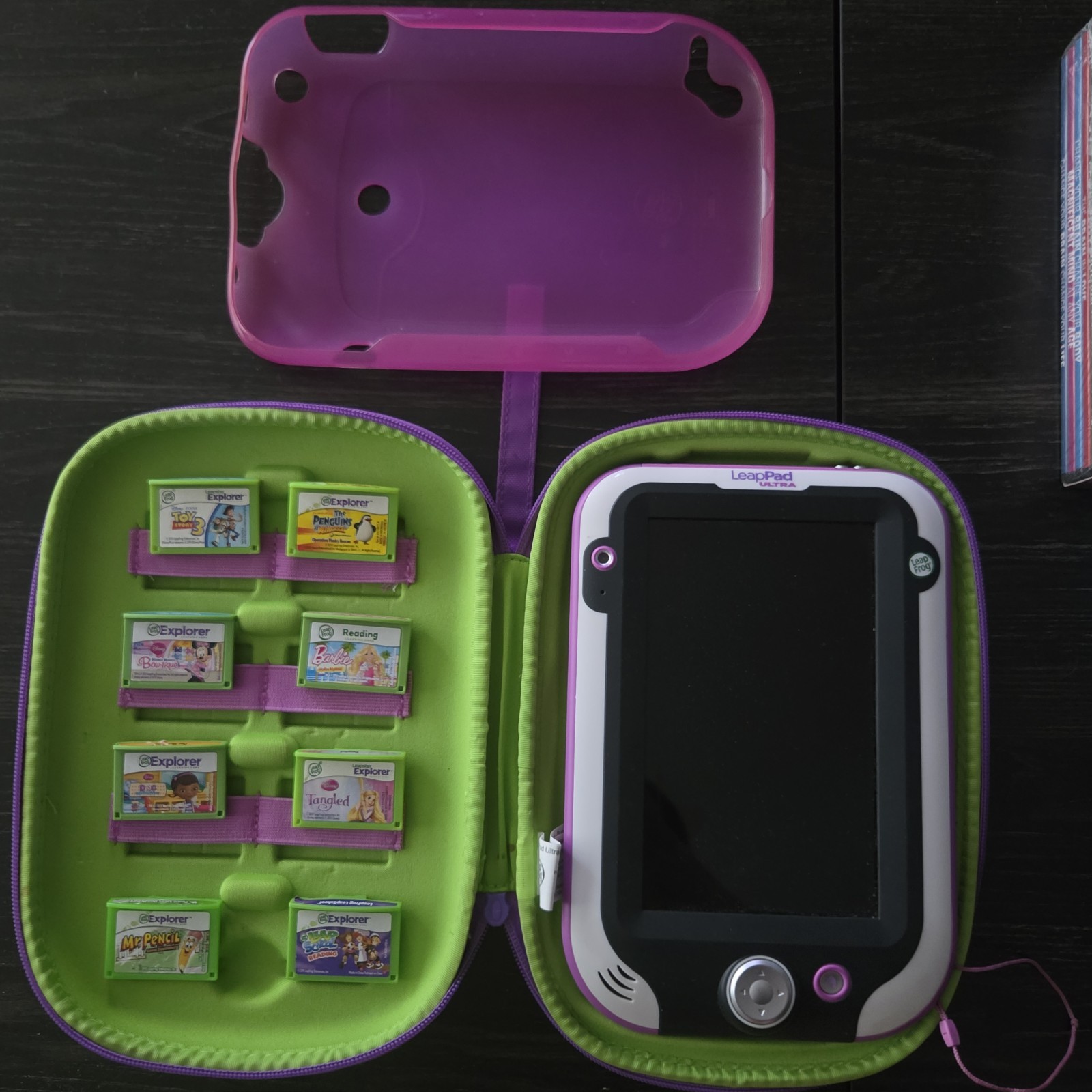 Leap Frog Leap Pad Ultra Kids Learning Tablet + Case & 8 Games READ DESCRIPTION!