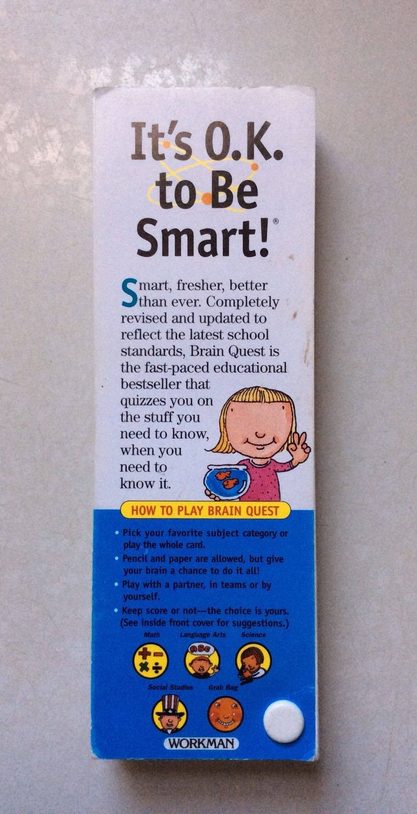Brain Quest-Revised 3rd Edition-Grade 2 Deck #1 Ages 7-8