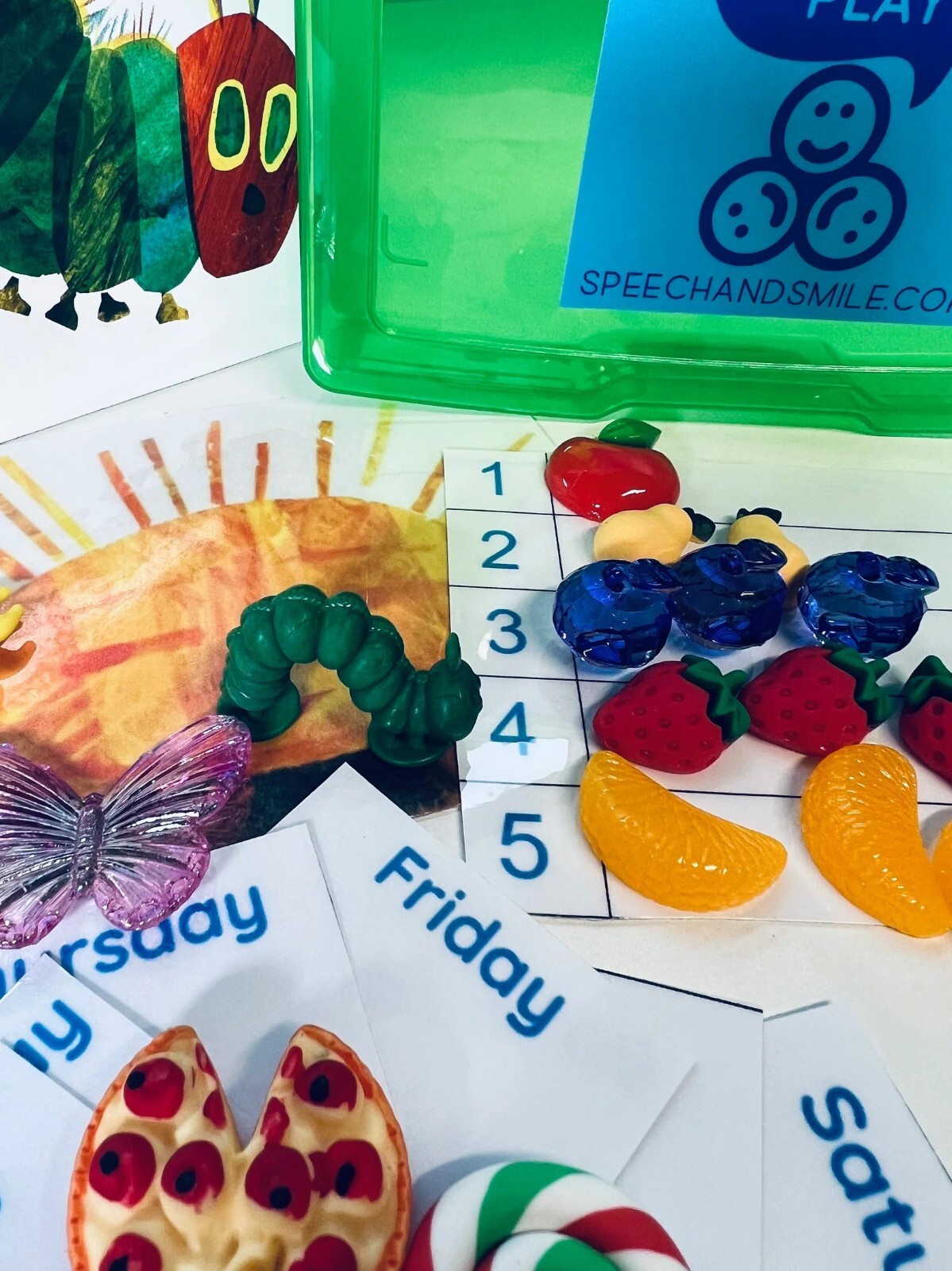 Say and Play Very Hungry Caterpillar Book Story Objects Kit Book Not Included