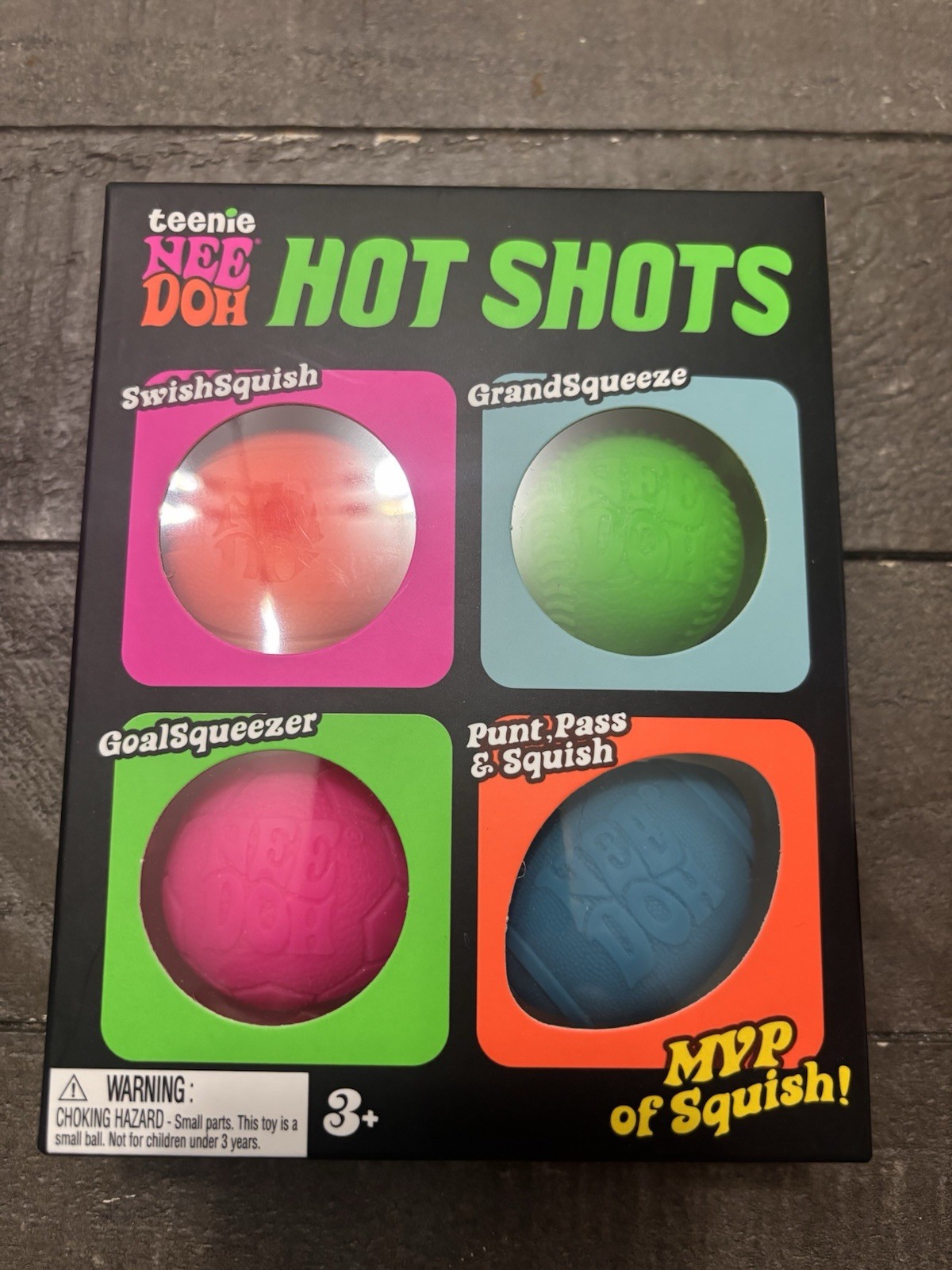 Authentic NeeDoh Lot of 4 Nice Cube Hot Shots Funky Pup Nice Ice Baby NEW