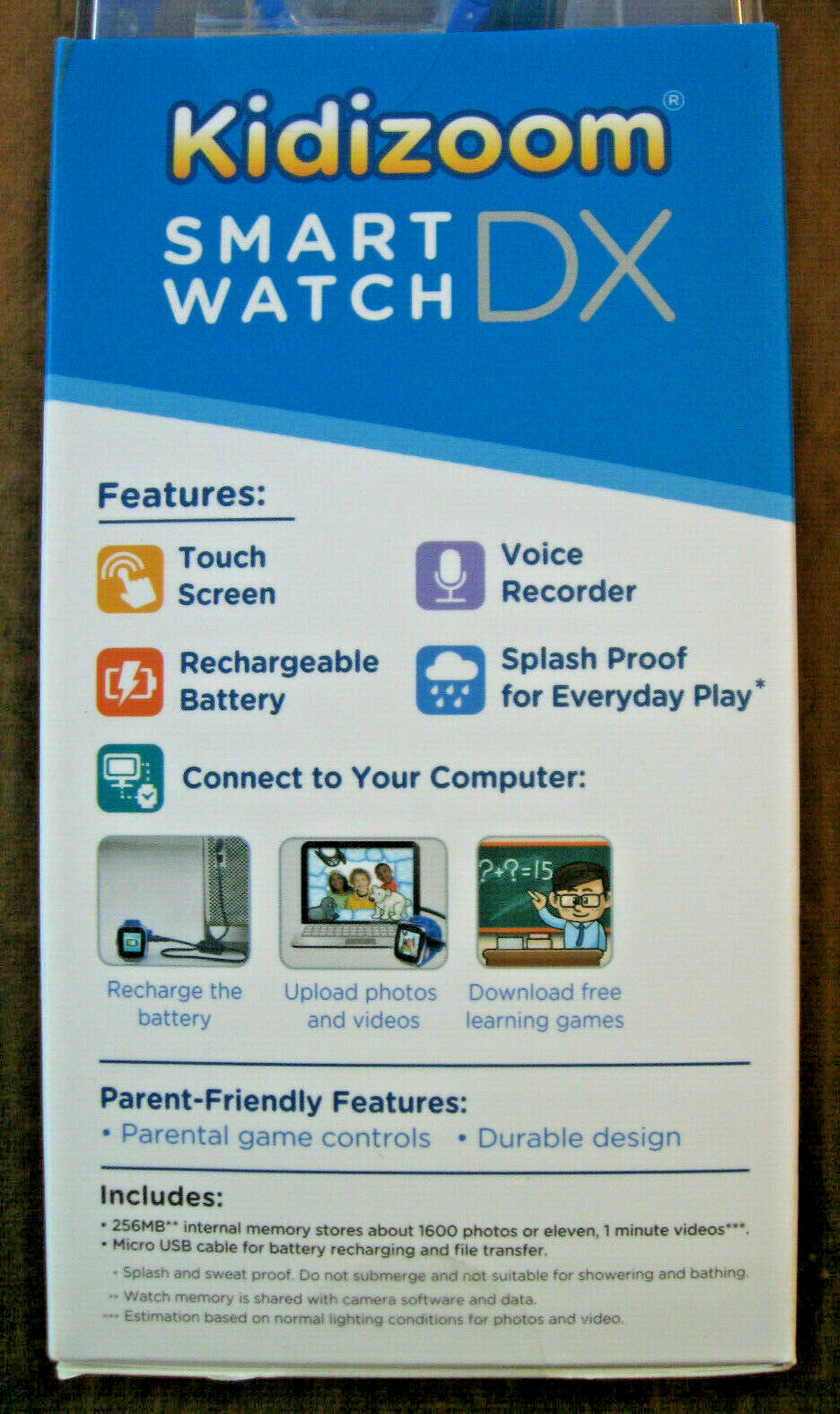 New~VTech Kidizoom Smartwatch DX Smart Watch – Blue Model ID 1716