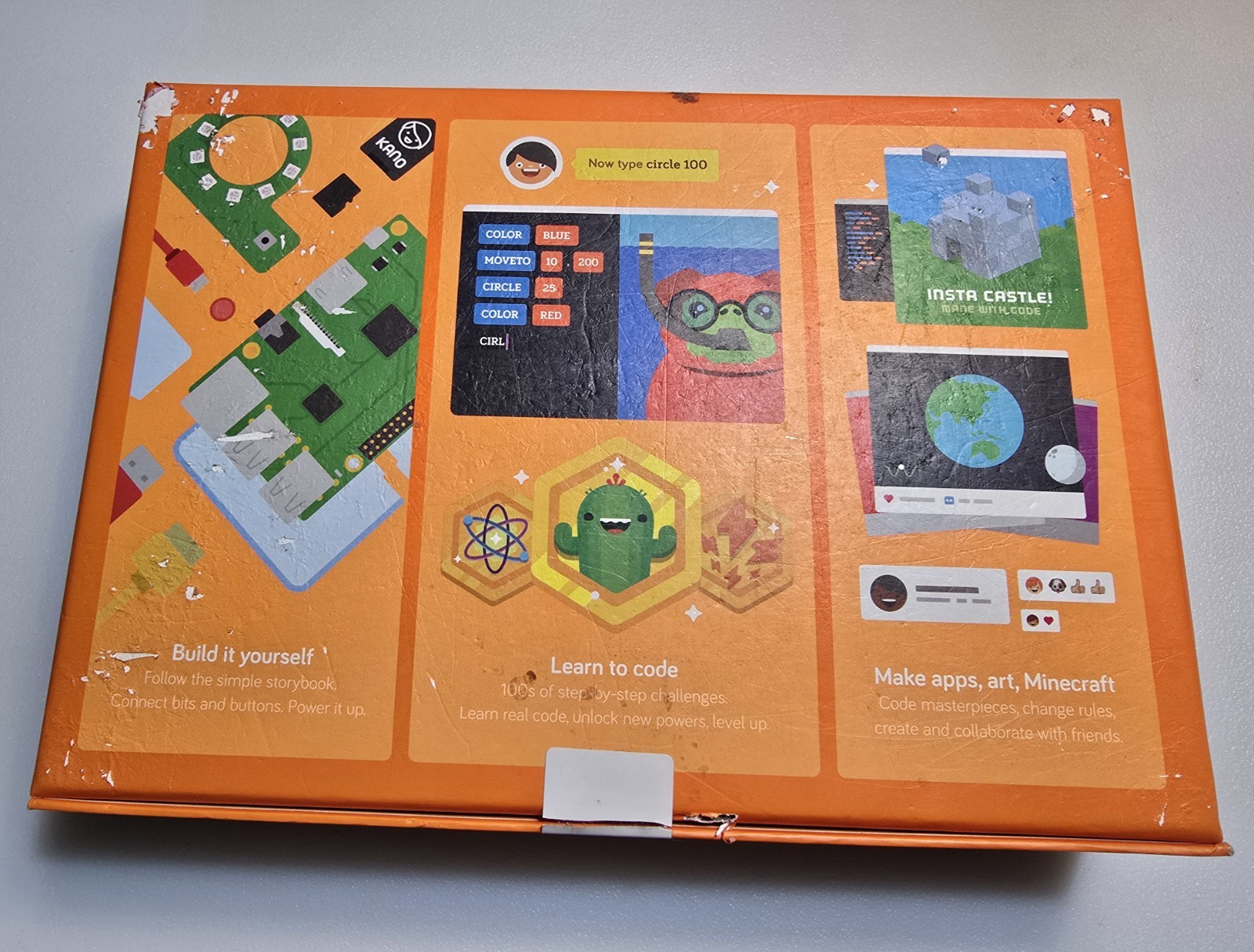 Kano Computer Kit Build Your Own Computer Minecraft Ages 6+ Recommended Age 4-7