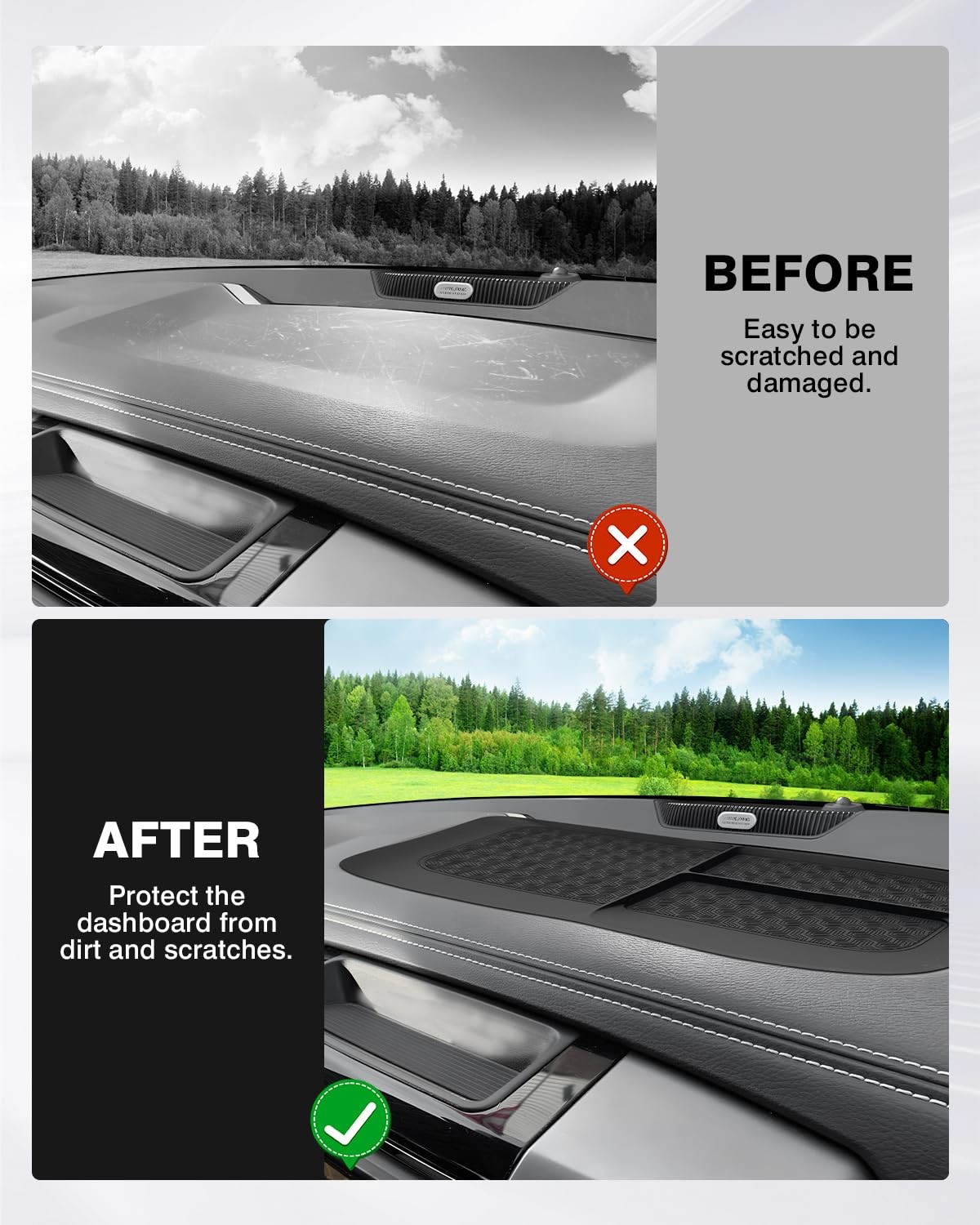 Karltys Ram Dash Mat for 2011-2018 Dodge 1500 Ram, black