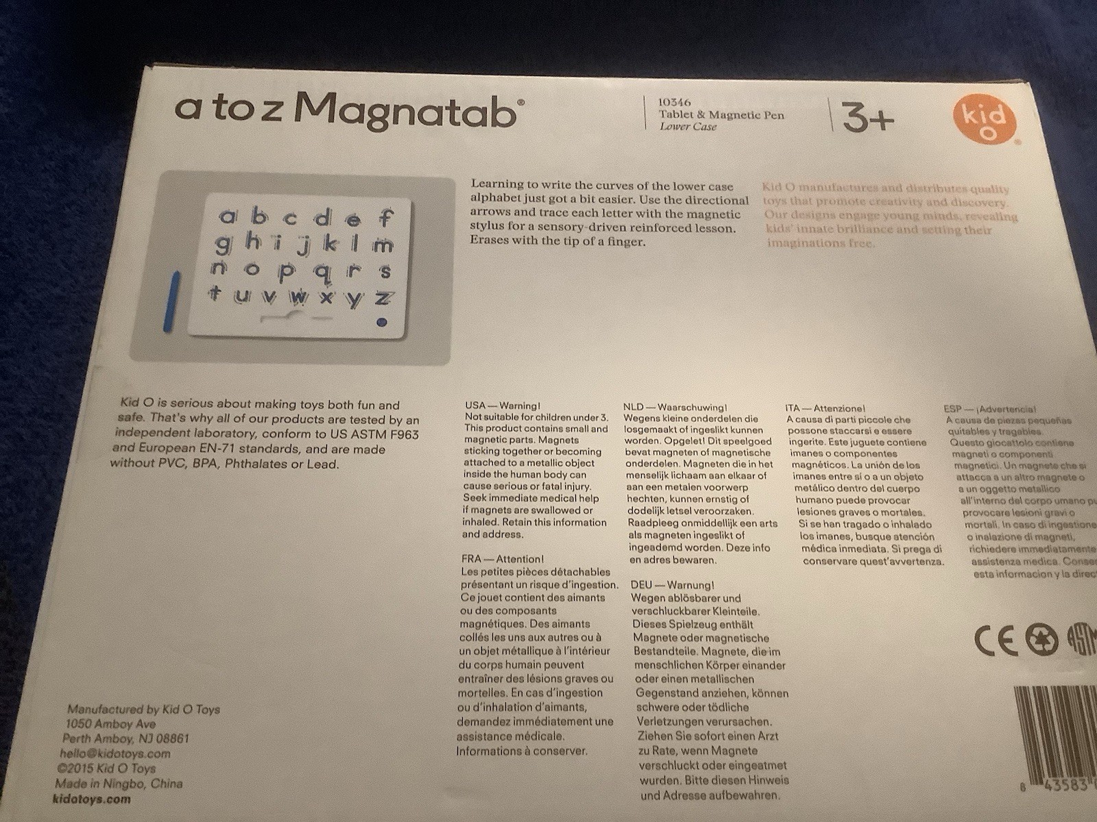 Magnatab a to Z Lowercase Drawing Tool Learning and Sensory