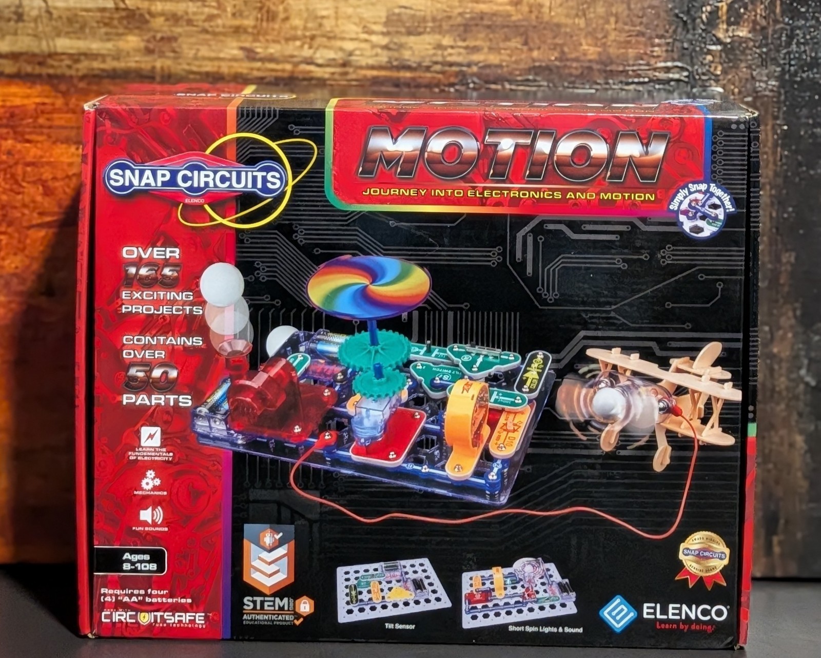Snap Circuits Motion Multi Color Science Kit 165 Projects STEM SCM-165 – SEALED