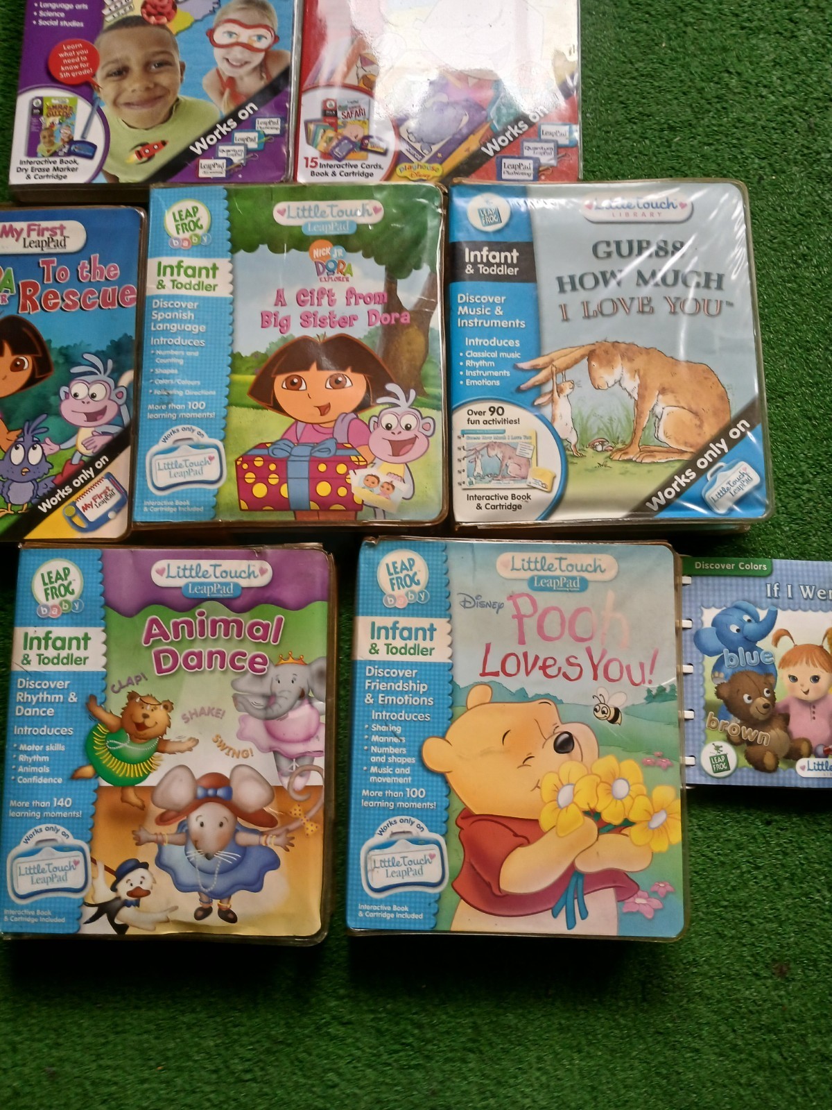Leap Frog Little Touch Baby Infant Toddler And Up Lot Of 8 Cartridges