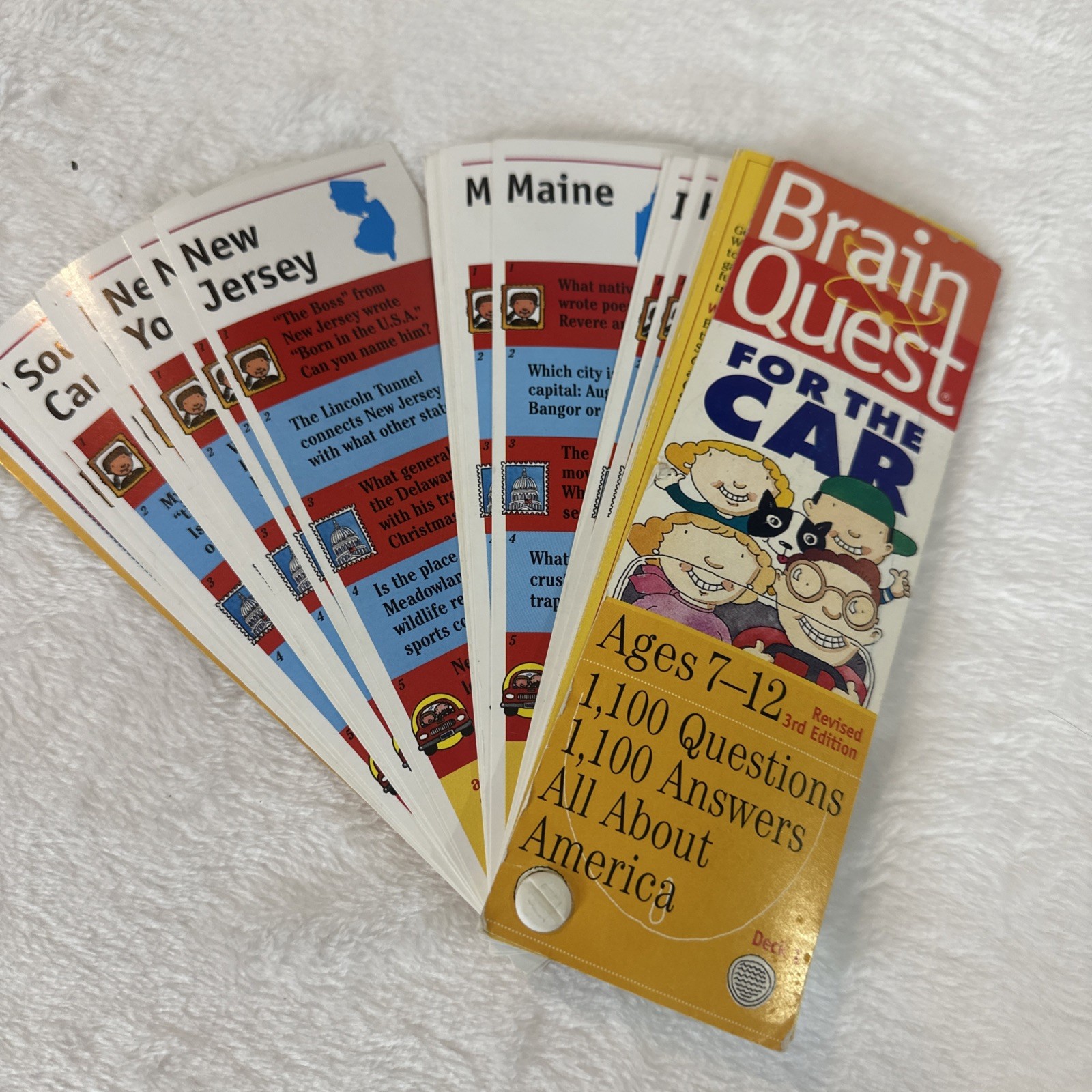 brain quest smart card lot/ 3 Decks/ Games for the car Ages 6-8, 7-8, 7-12
