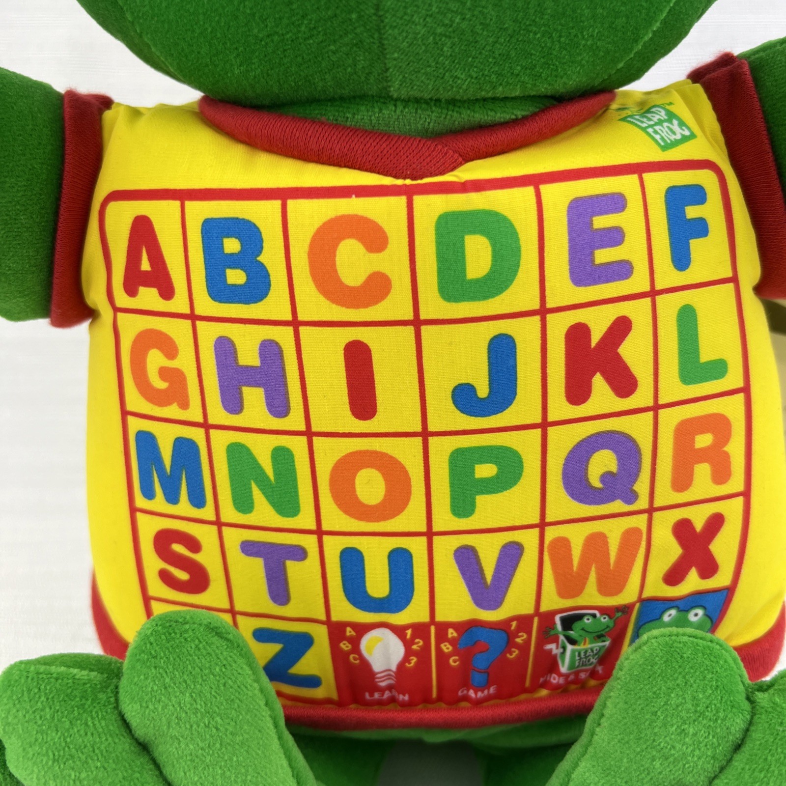NWT 1998 Little Leap Interactive Plush Leap Frog, Sing, Hug And Learn Alphabet