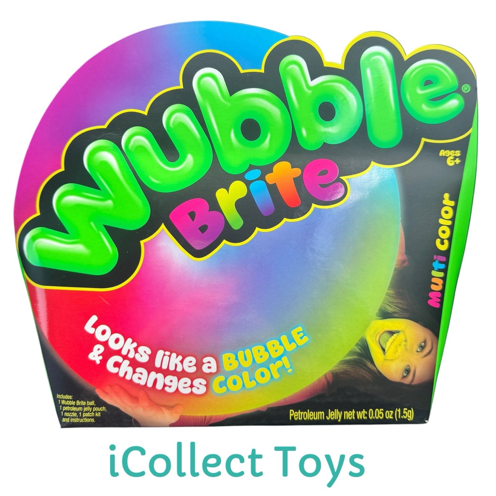 VIRAL Wubble Bubble Ball Wubble Brite Multi Color • Color Changing Ball NSI