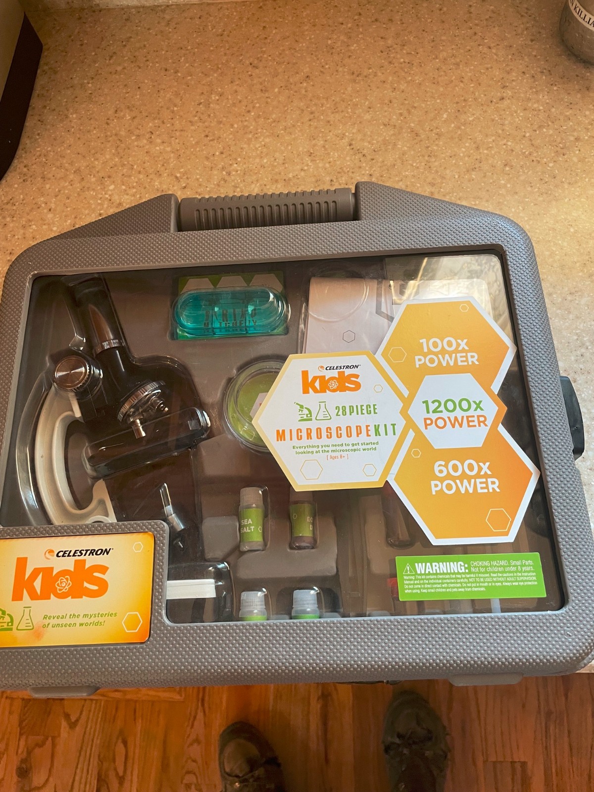 Celestron 28-Piece Kids Microscope Kit – Ideal for Ages 8+ | Educational STEM