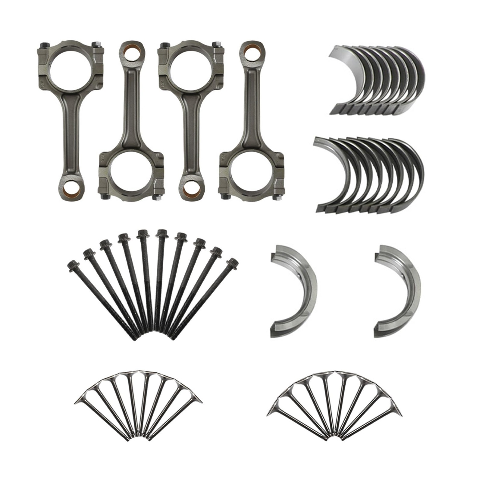 Engine Rebuild Kit w Pistons Bearings Valves for GM 2.4L 2010–2017