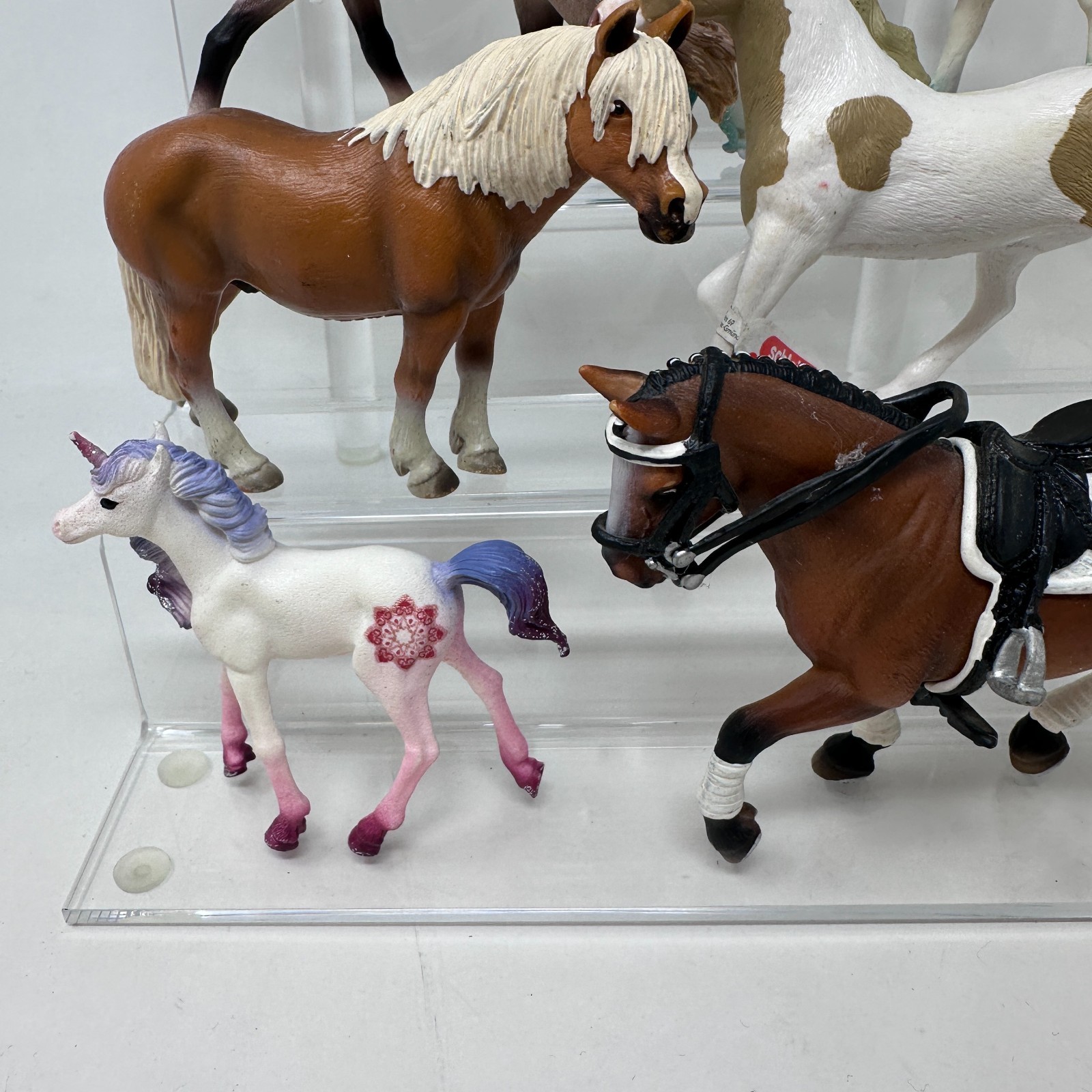 Schleich Horse Figures Lot Unicorn Foal Mare Stallion Pony Figurines Set of 8