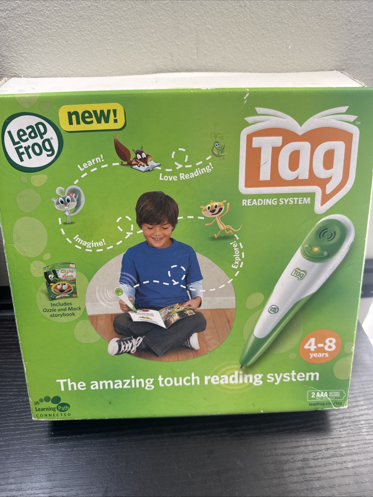 LeapFrog Tag Reading System Green Stylus Pen No Activity Books