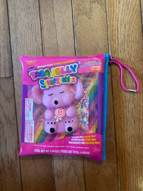 Taba Jelly Squeezeables Munchkins Pink Koala Squishy Squeeze Fidget Toy