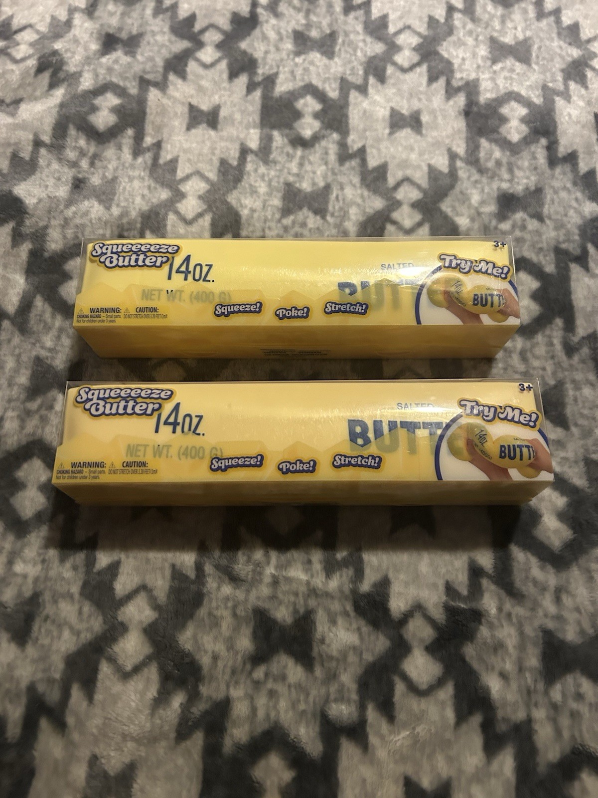 (Lot Of 2) VIRAL Stick of Butter JUMBO SQUISHY 10” AUTHENTIC Squeezy SEALED NEW