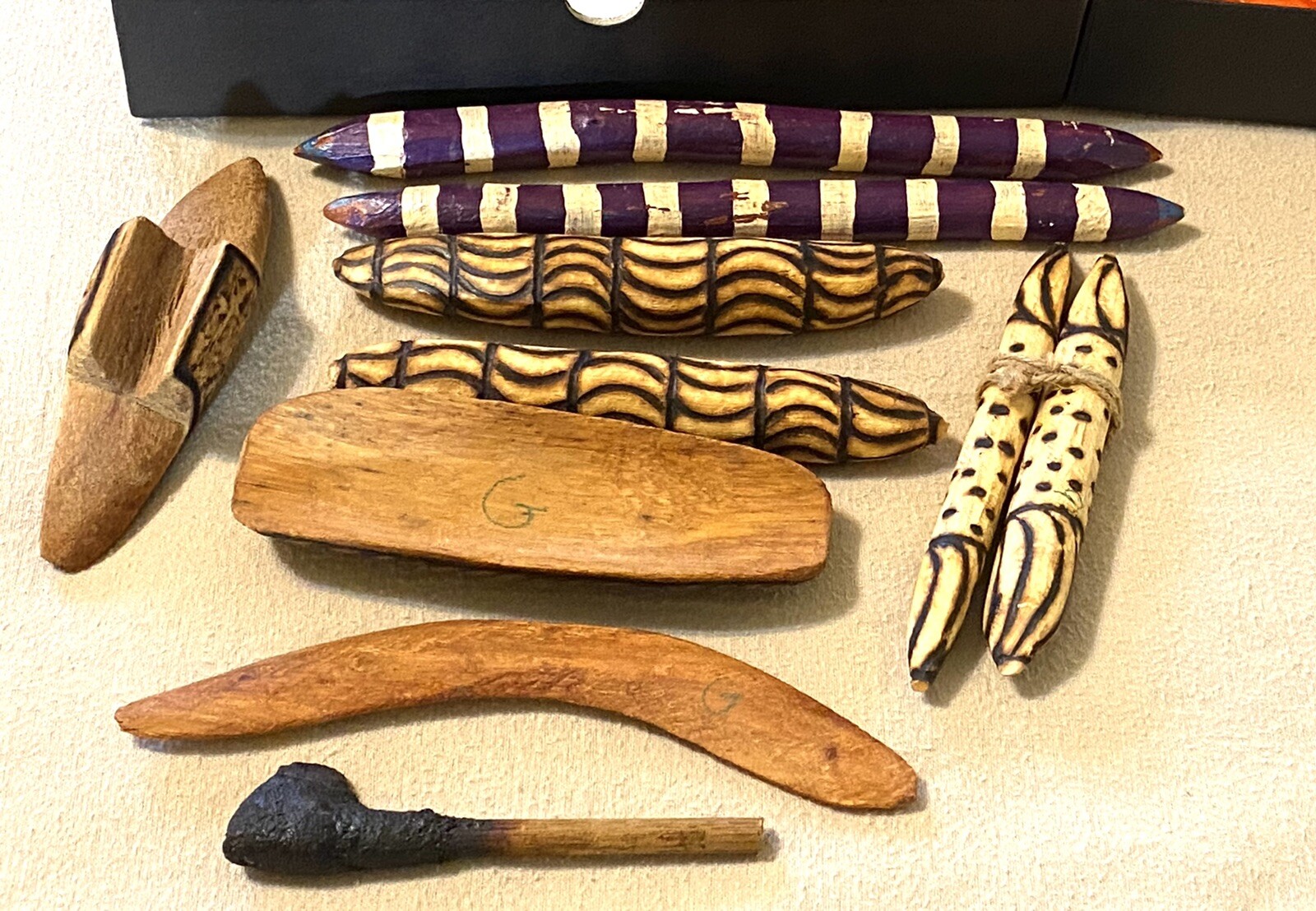Aboriginal Music Sticks MARUKU Arts & Crafts 10 Pc Set New In Original Box
