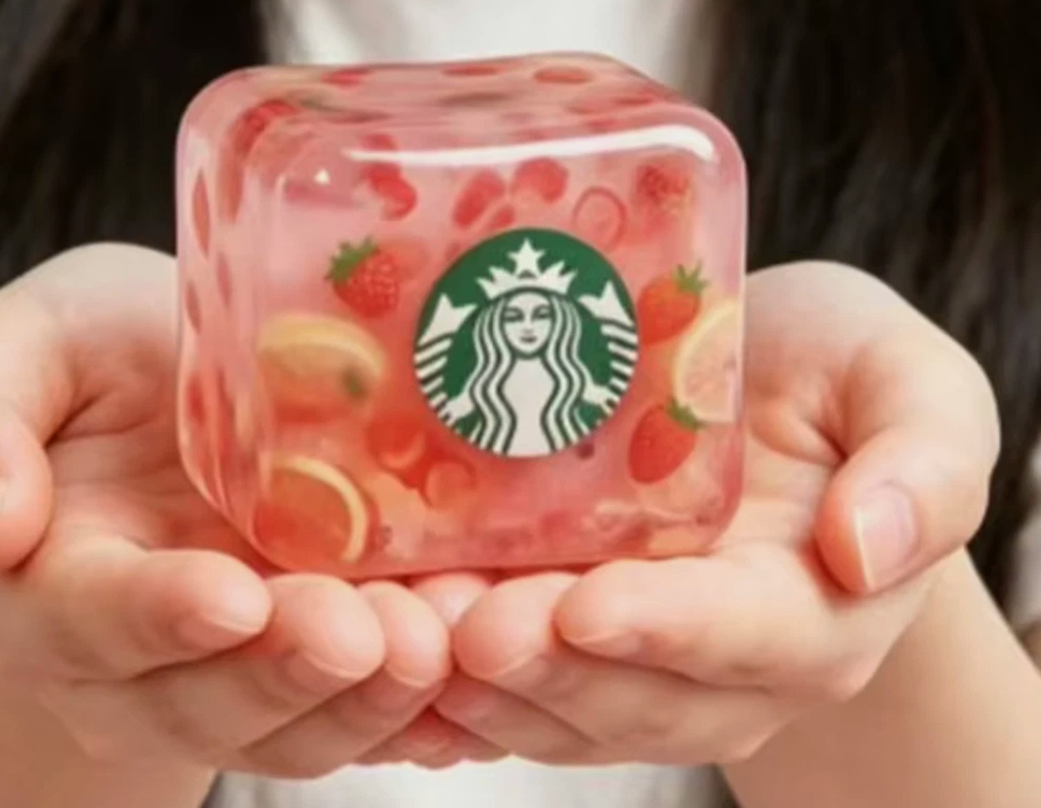 New Starbucks Strawberry Acai Lemonade Squishy Nice Cube Limited Edition