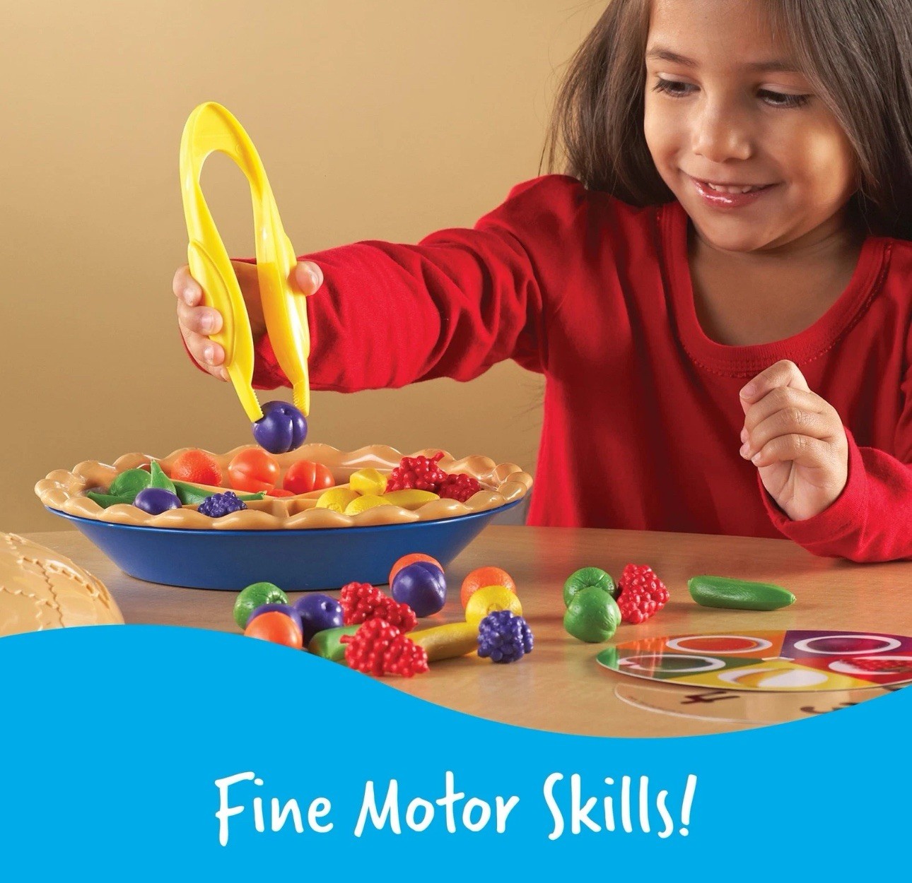 Learning Resources Super Sorting Pie, Fine Motor Toy, Play Food, Ages 3 and Up