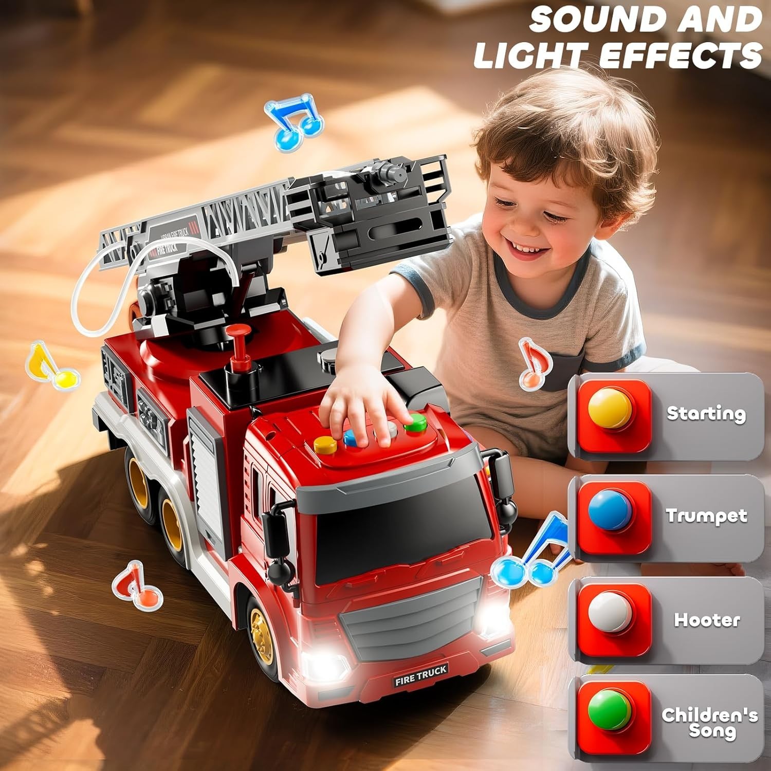 Fire Truck Toy for Kids 3 4 5 6 7 8 Years Old – Fire Trucks Playset with …..