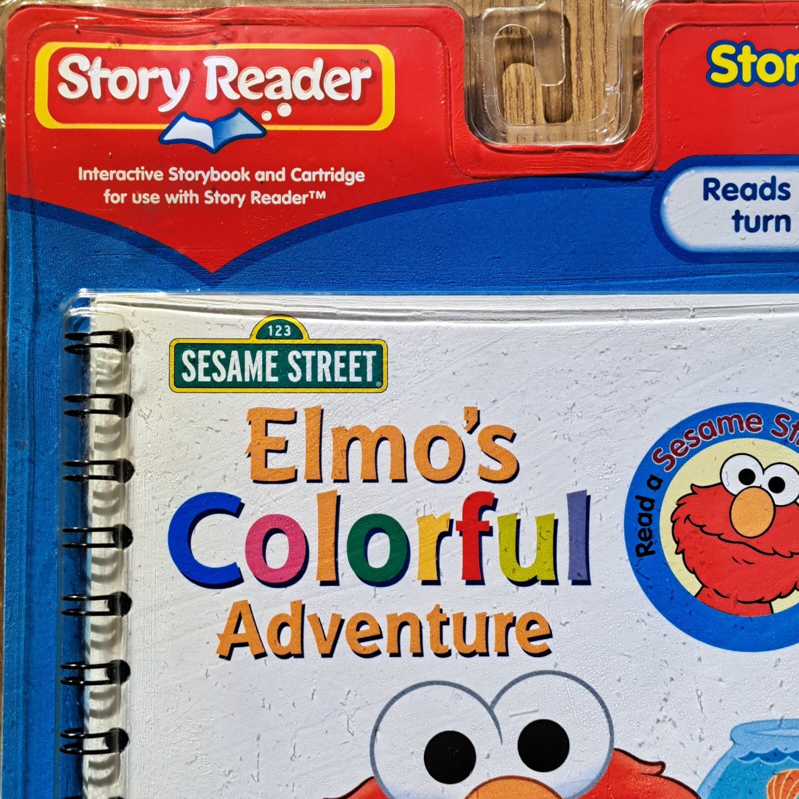 Sesame Street Elmo’s Colorful Adventure Story Reader Book & Cartridge Sealed NOS