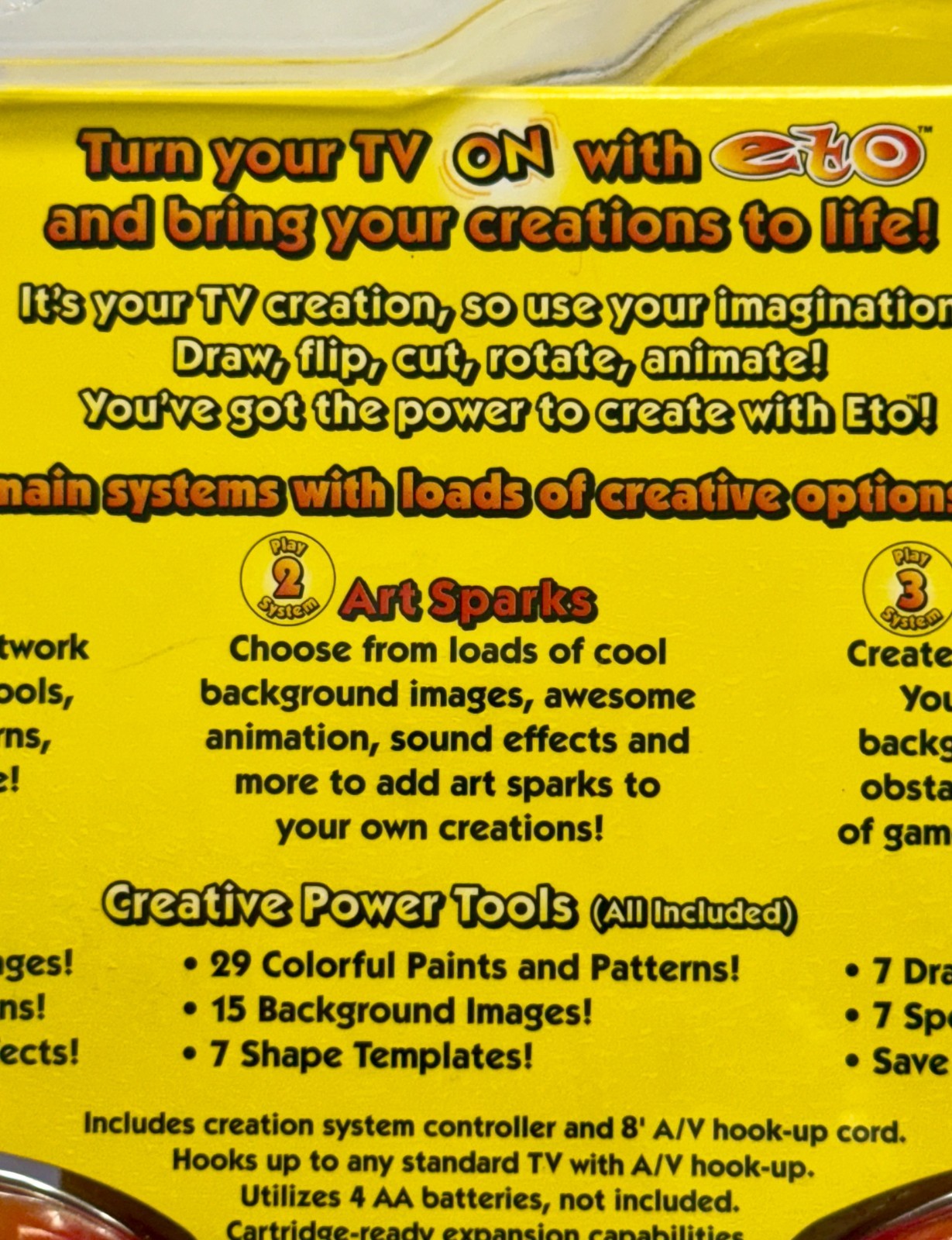 NEW~ETCH A SKETCH ELECTRONICS~ETO~Easy TV Hook Up~Creativity/Drawing System~NICE