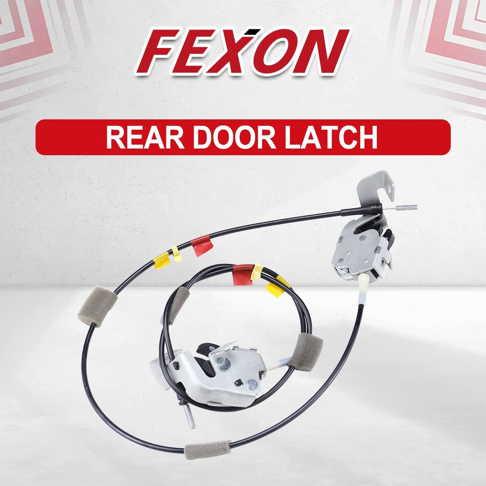 FEXON Rear Door Latch w/Cabel for Ford F150 1997-2004, Left and Right 2 Pack,…