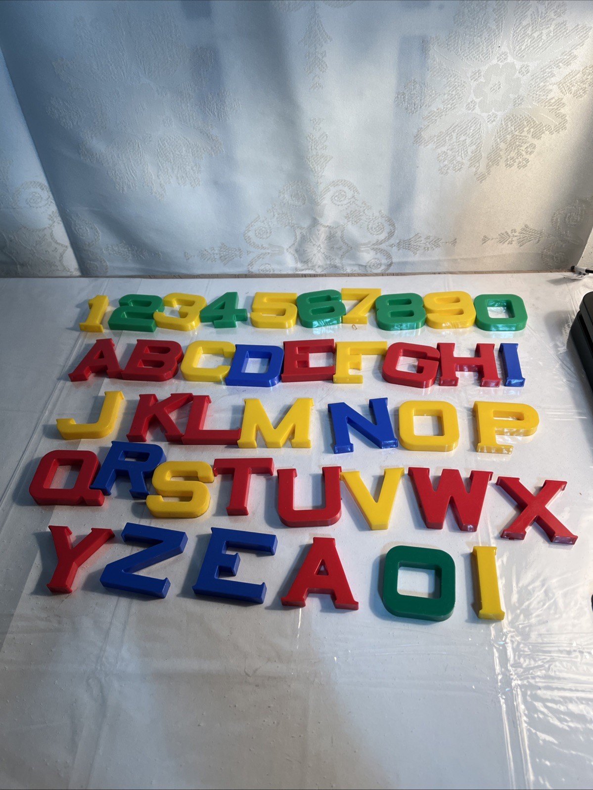 Vintage 40 Piece Childrens IDEAL BRAND Plastic Alphabet Letters 2”Educational
