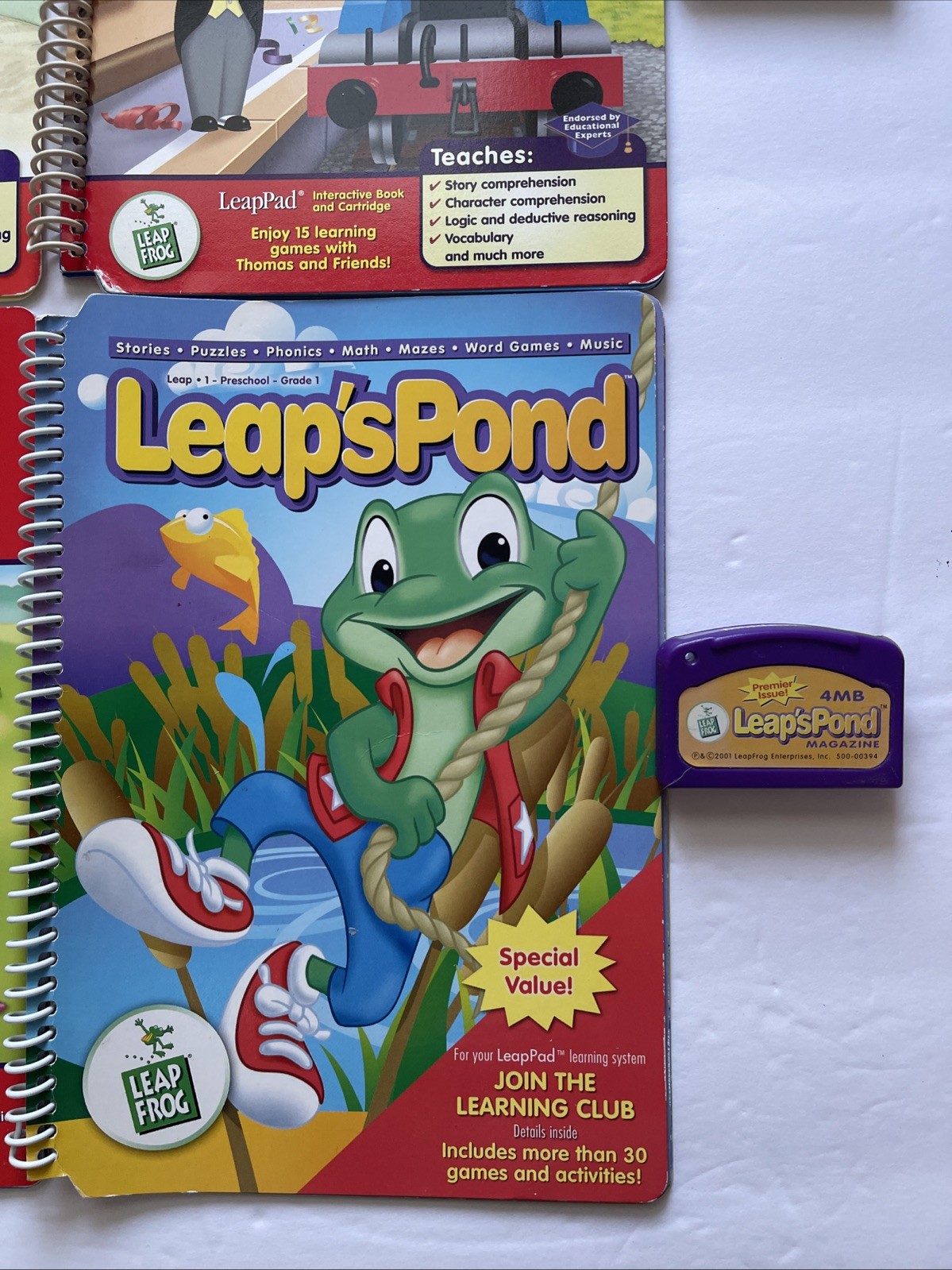 Set of 4 LeapFrog LeapStart Preschool Reading Thomas Winnie the Pooh Up to Age 5