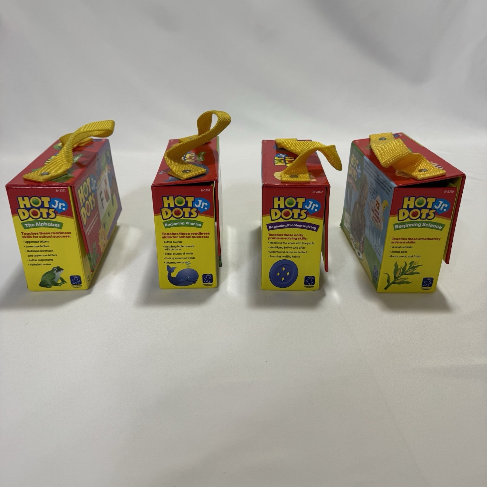 Lot Of 4 Hot Dots Jr Alphabet Problem Solving Phonics Science