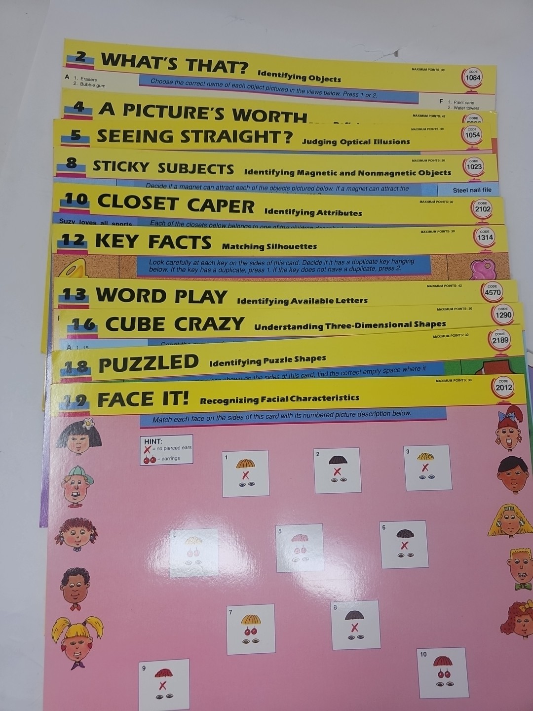 Big Lot GeoSafari EI-8700 Electronic Learning Game System 90+ Card Activities