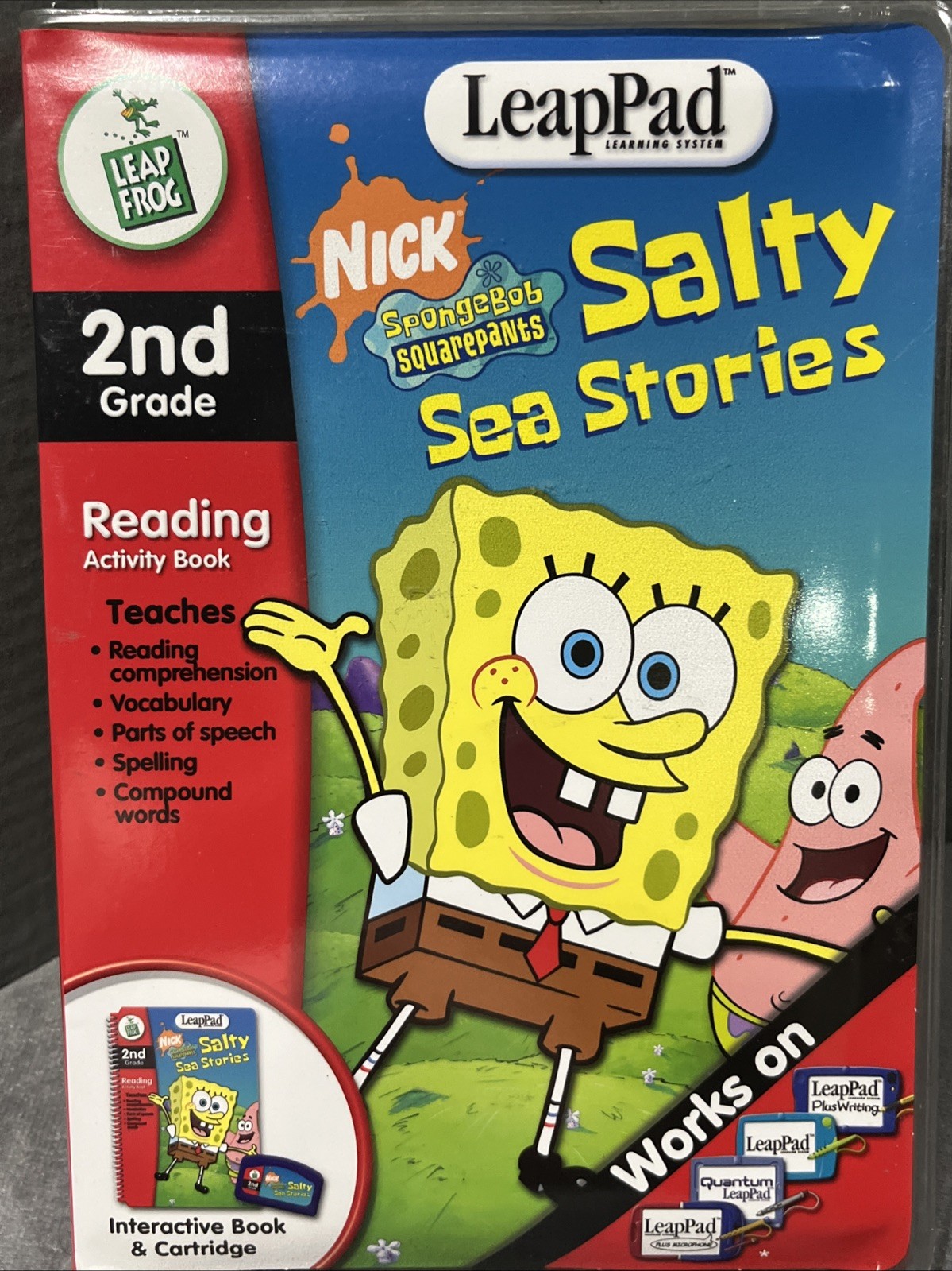 Leap Frog LeapPad Learning System SpongeBob Squarepants Salty Sea Stories Book