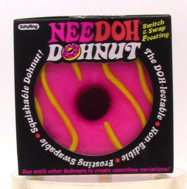 Needoh Dohnut Peach base with Pink and yellow switch and swap frosting NEW