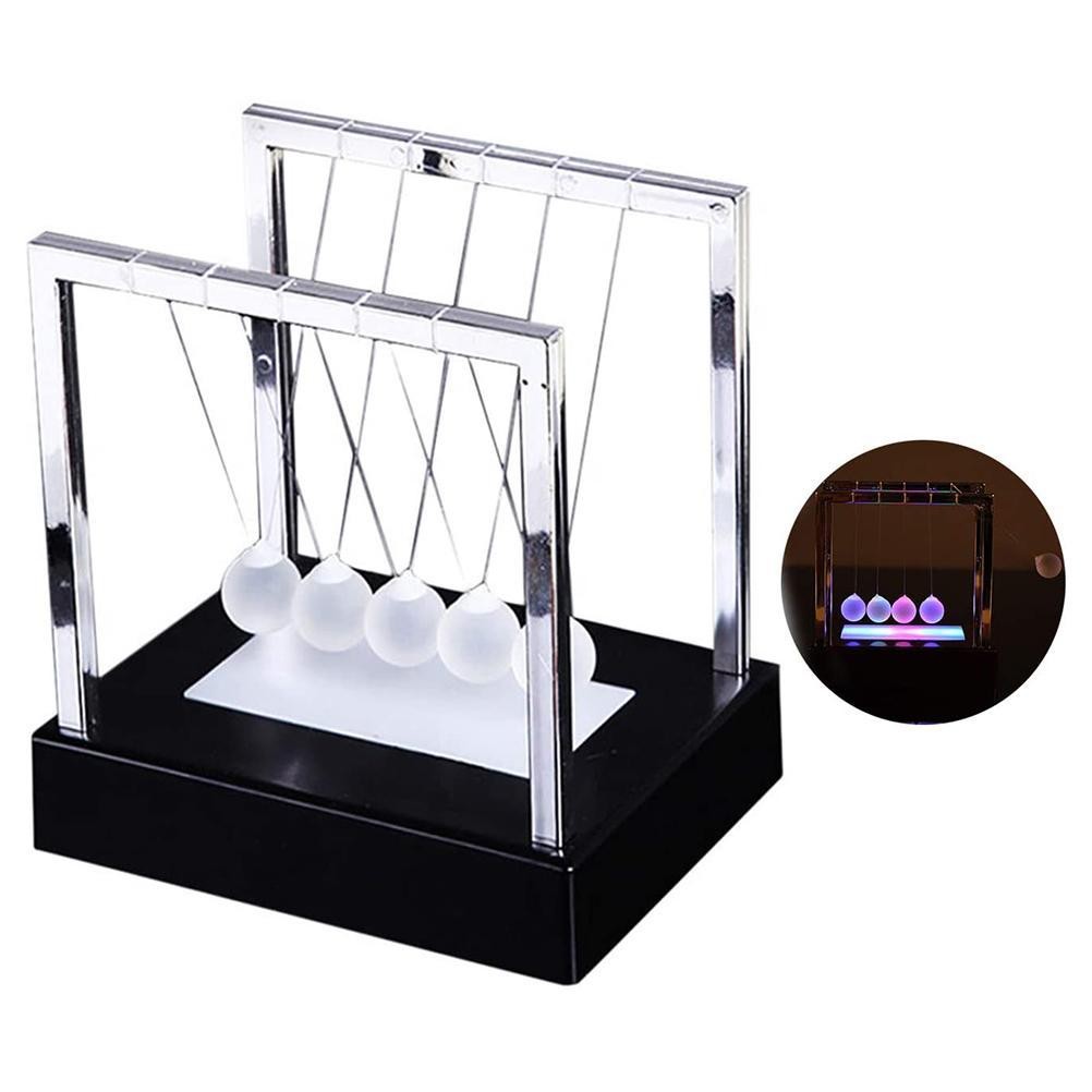 Newtons Cradle Balls Swinging Magnetic Science Physics Desk Toy For Home Office