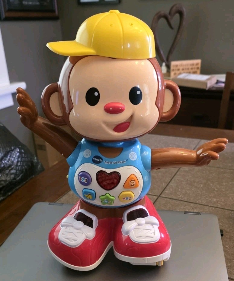 Vtech Chase Me Casey Interactive Dancing Singing Monkey Learning