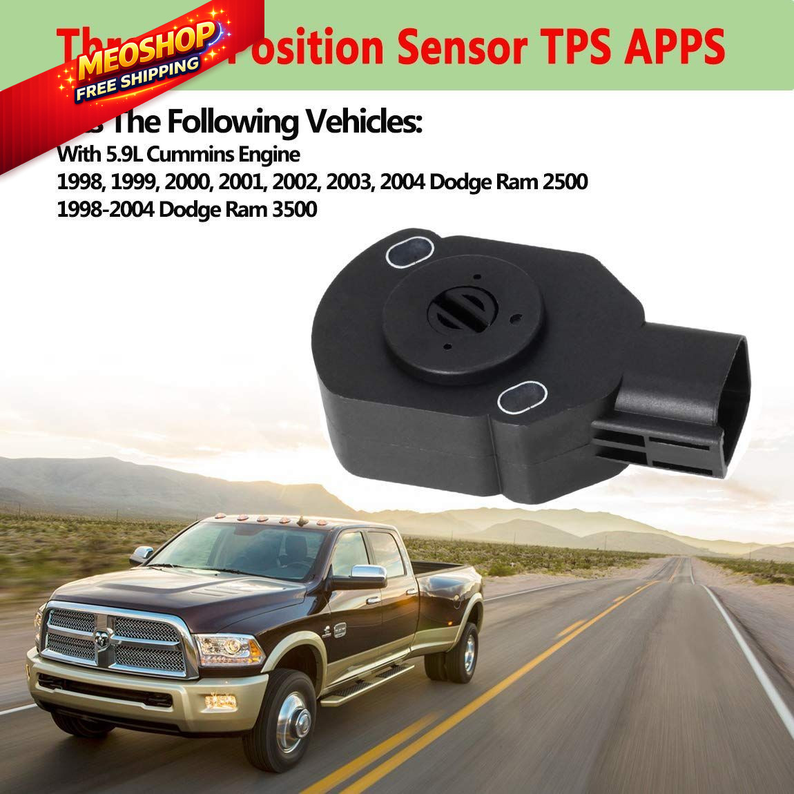 3970085 Throttle Position Sensor TPS APPS,Fit for 1998-2004 Dodge Ram 2500…