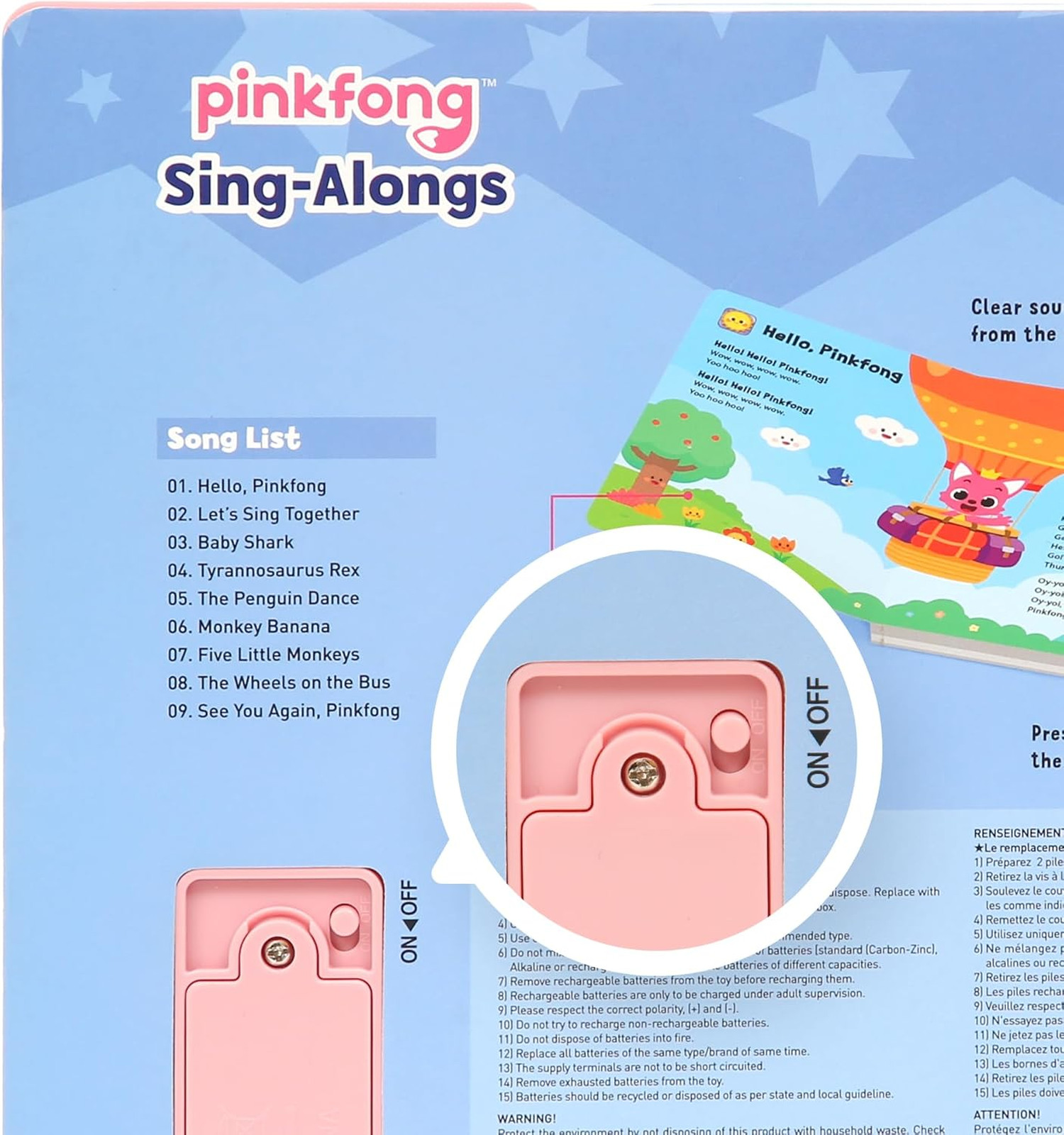 Sing-Alongs Sound Book Baby Shark Toys Learning Education Interactive Toddler