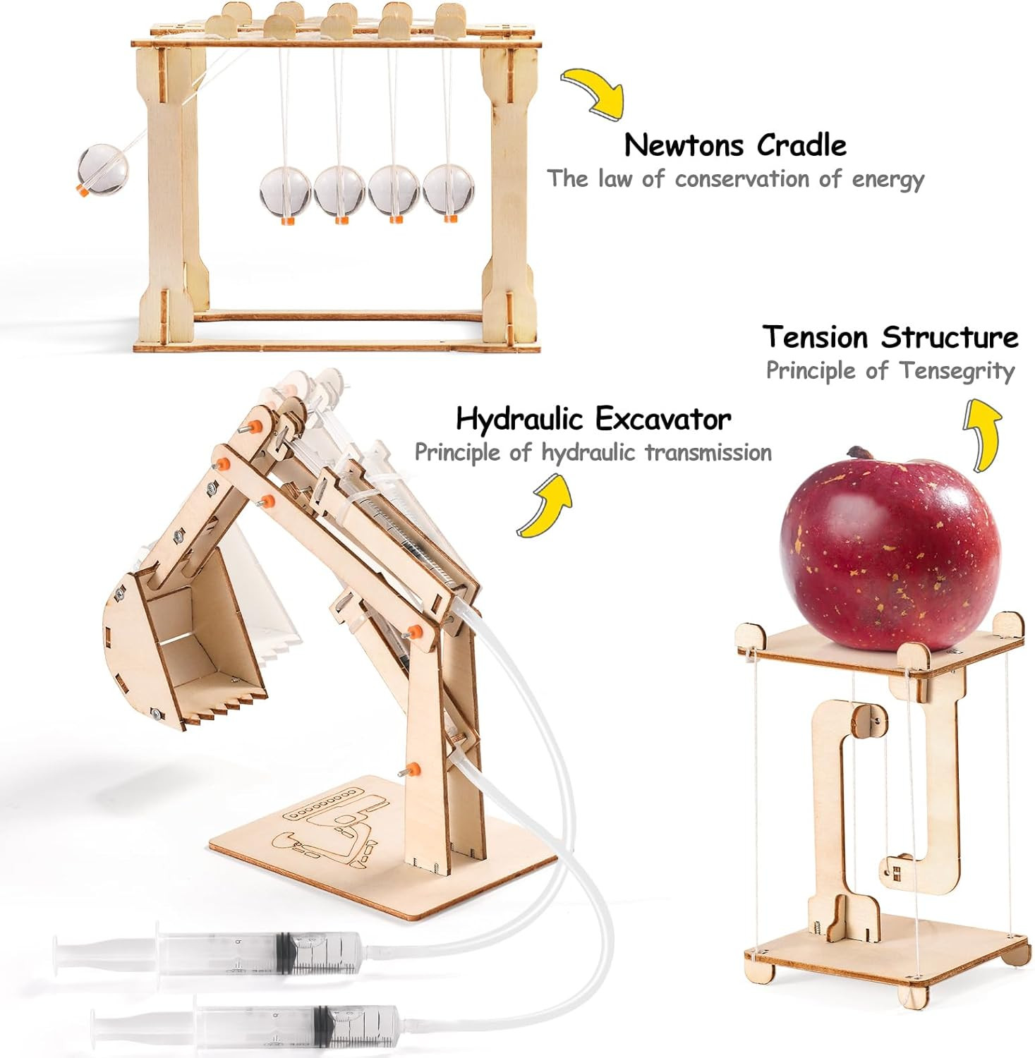 STEM Science Kits for Kids Ages 8-12 8-10, Wood Building Crafts Kits for Boys, S